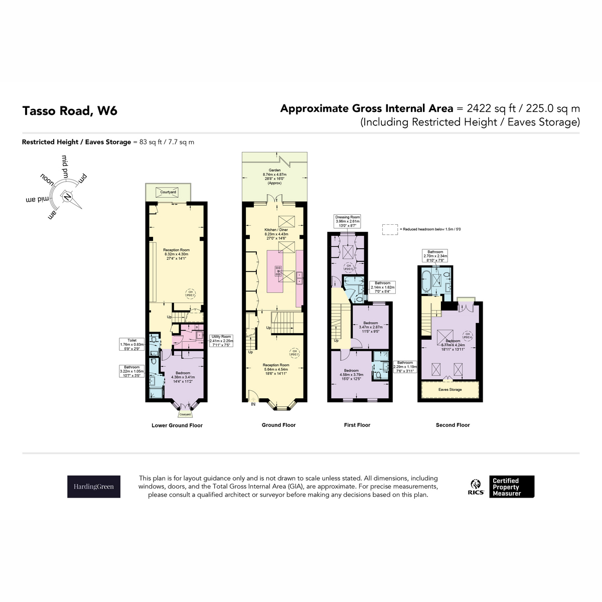 15, Tasso Road, London floorplan