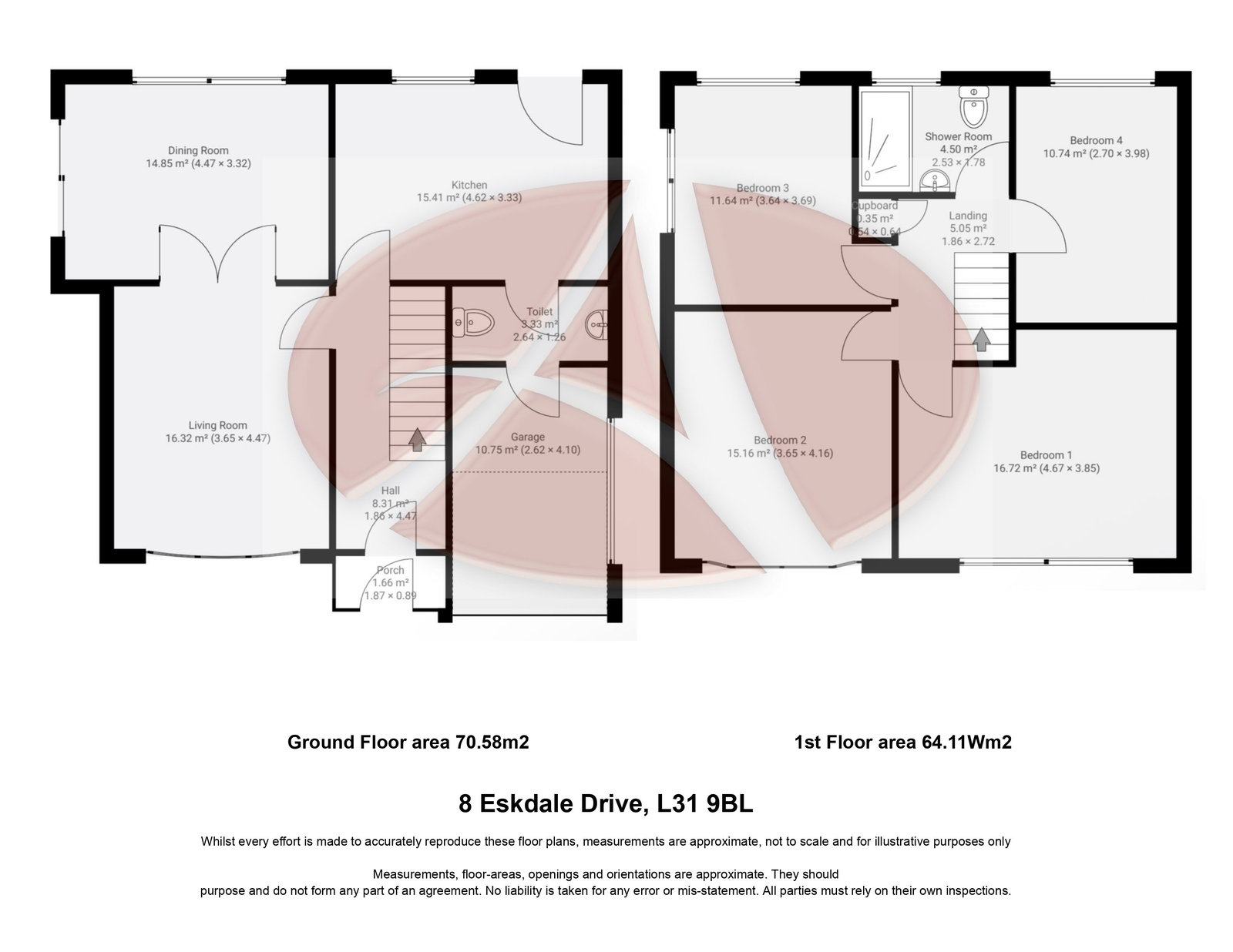 8, Eskdale Drive, Maghull floorplan