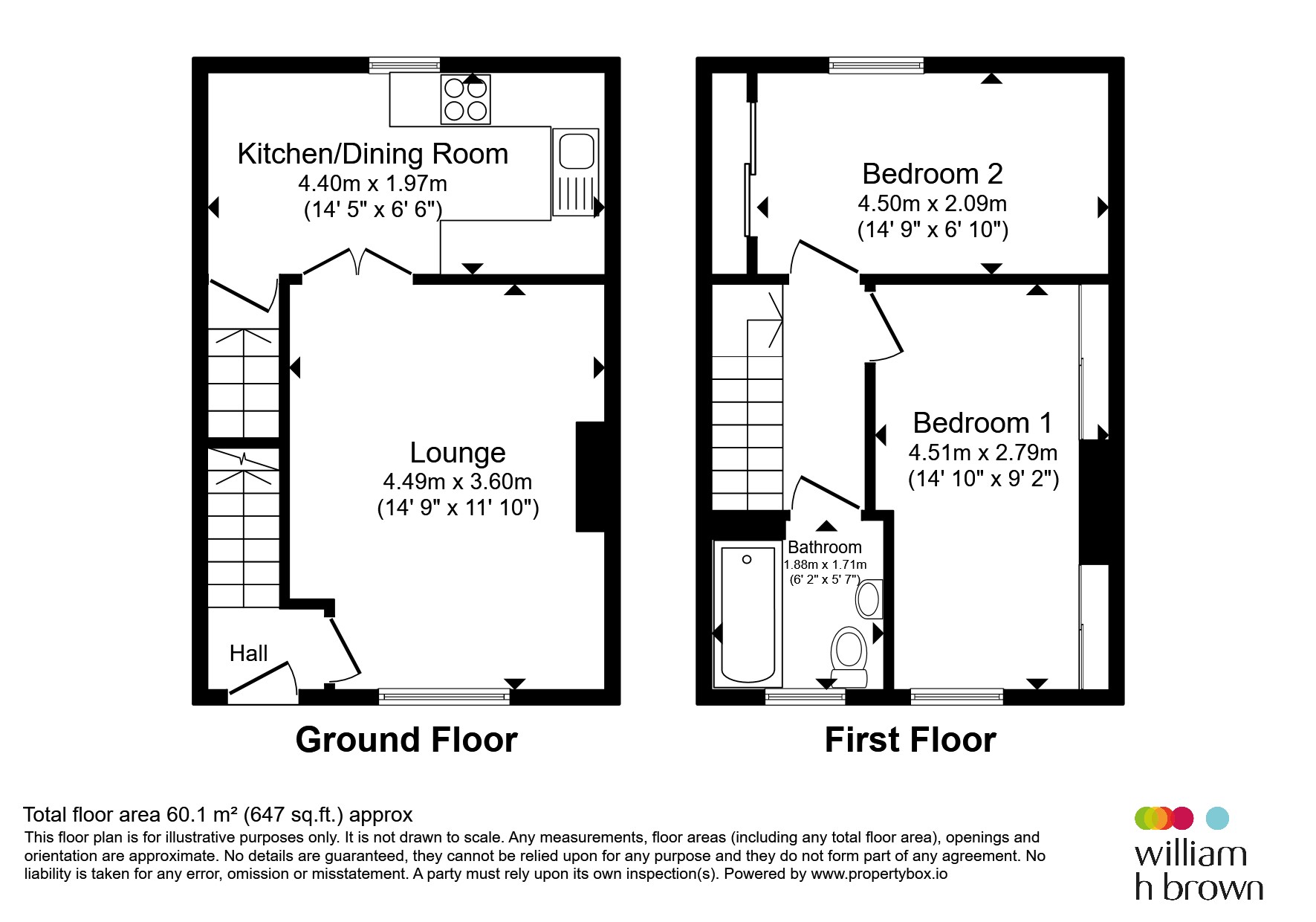 1, Spring Bank, Luddenden floorplan