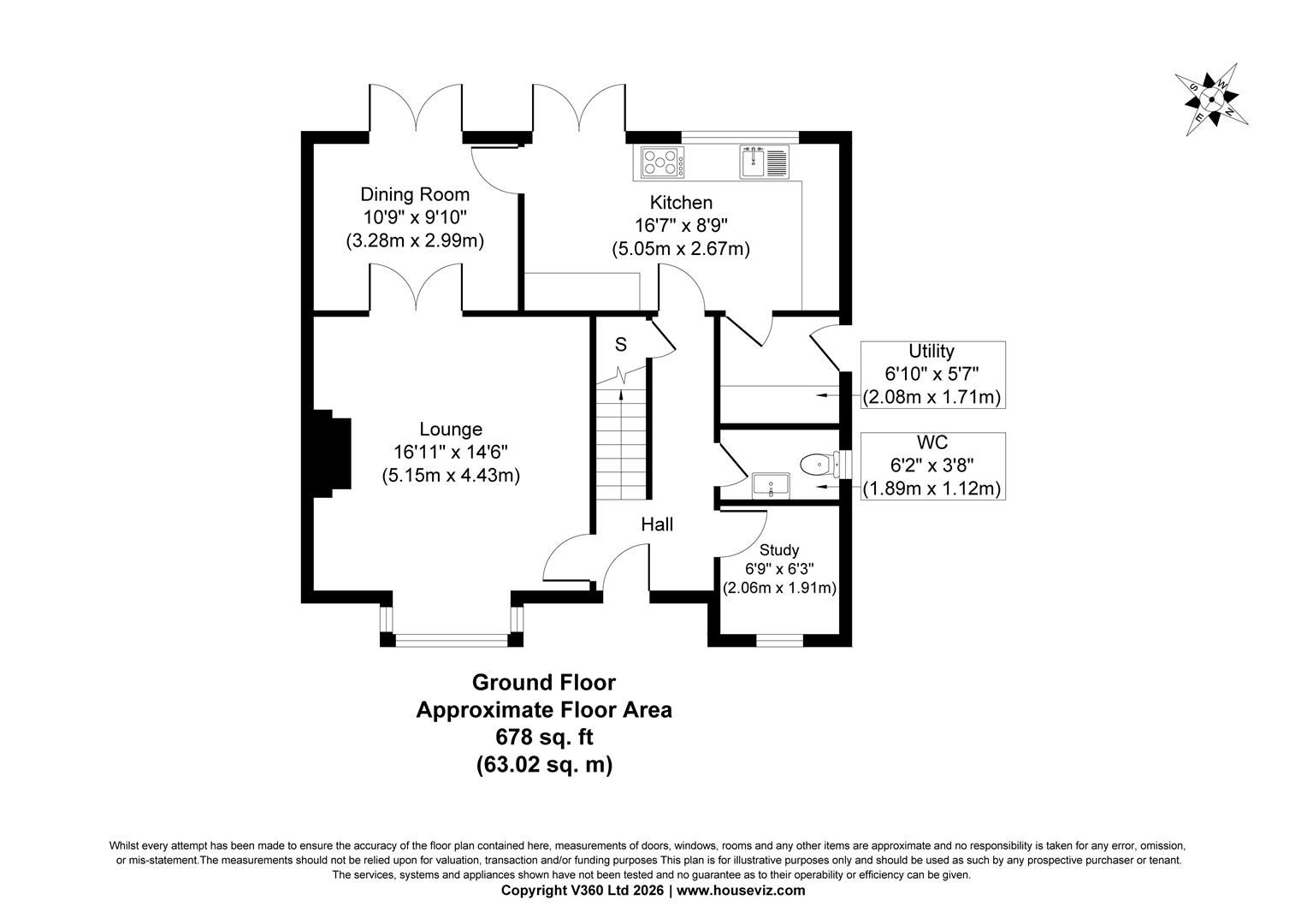 19, Swanland Court, Doncaster floorplan