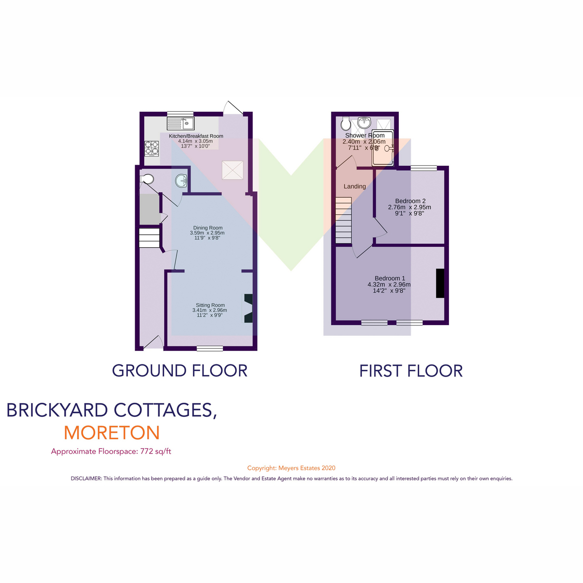 4 Brickyard Cottages, Moreton, Dorchester floorplan