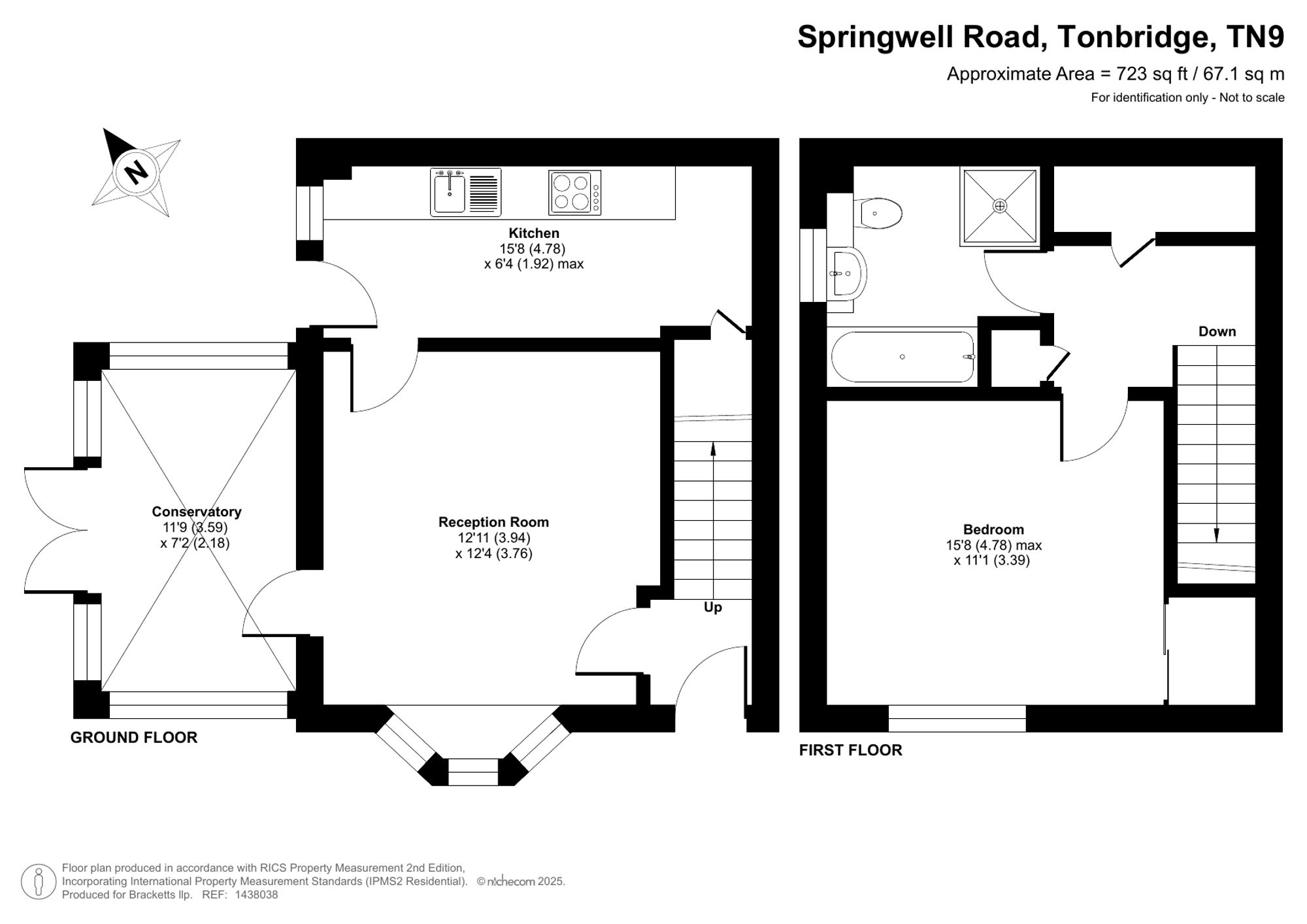 1 Springwell Road, Tonbridge floorplan