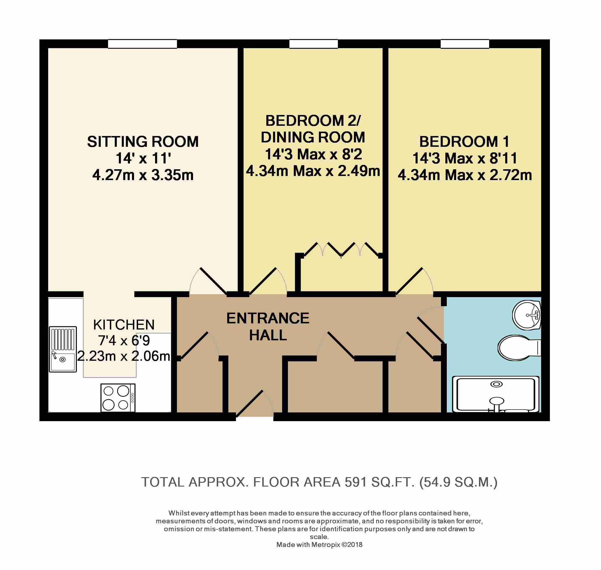 2 Bedrooms Flat for sale in Station Road, Pulborough RH20