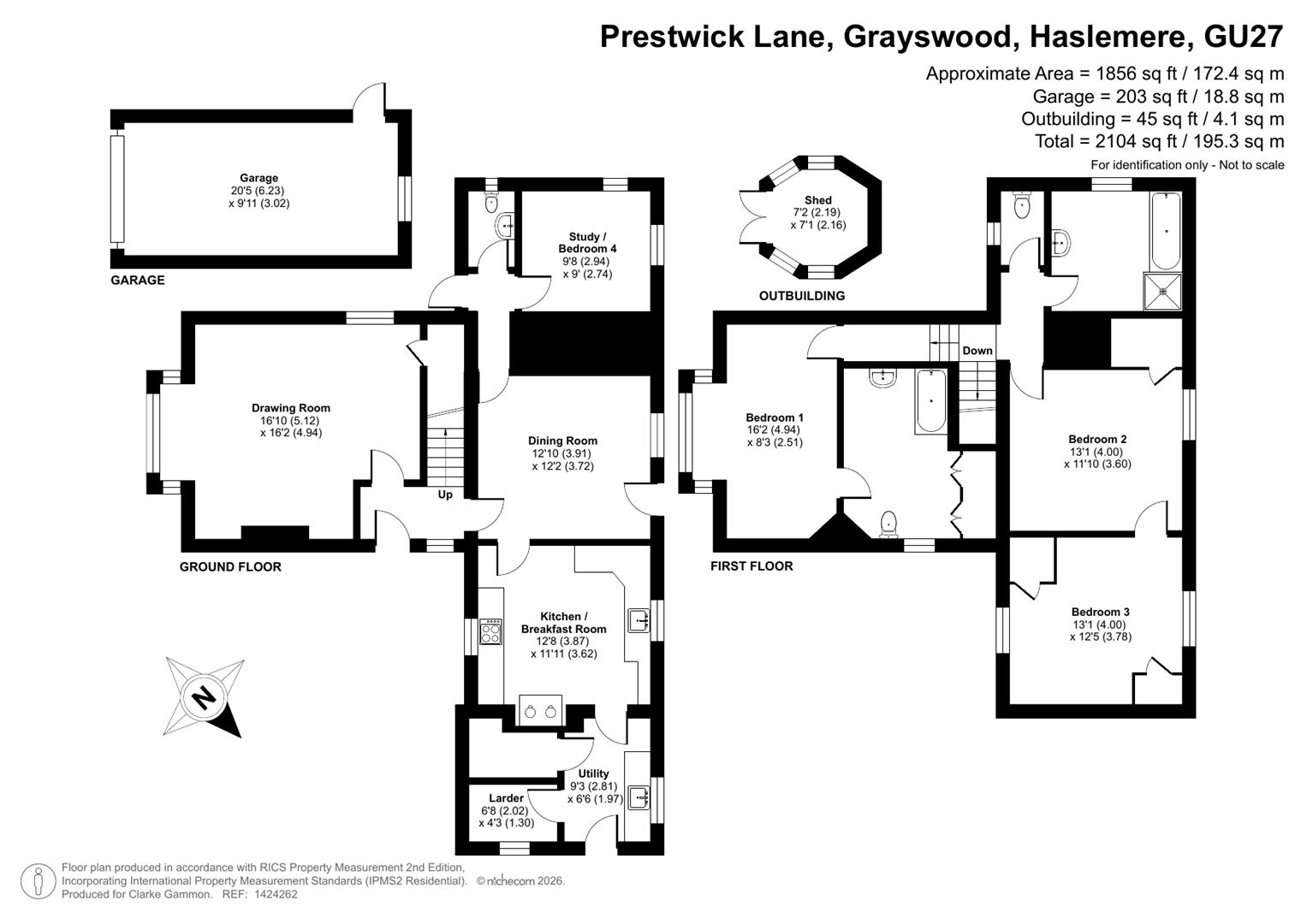Frillinghurst Cottage, Prestwick Lane, Haslemere floorplan