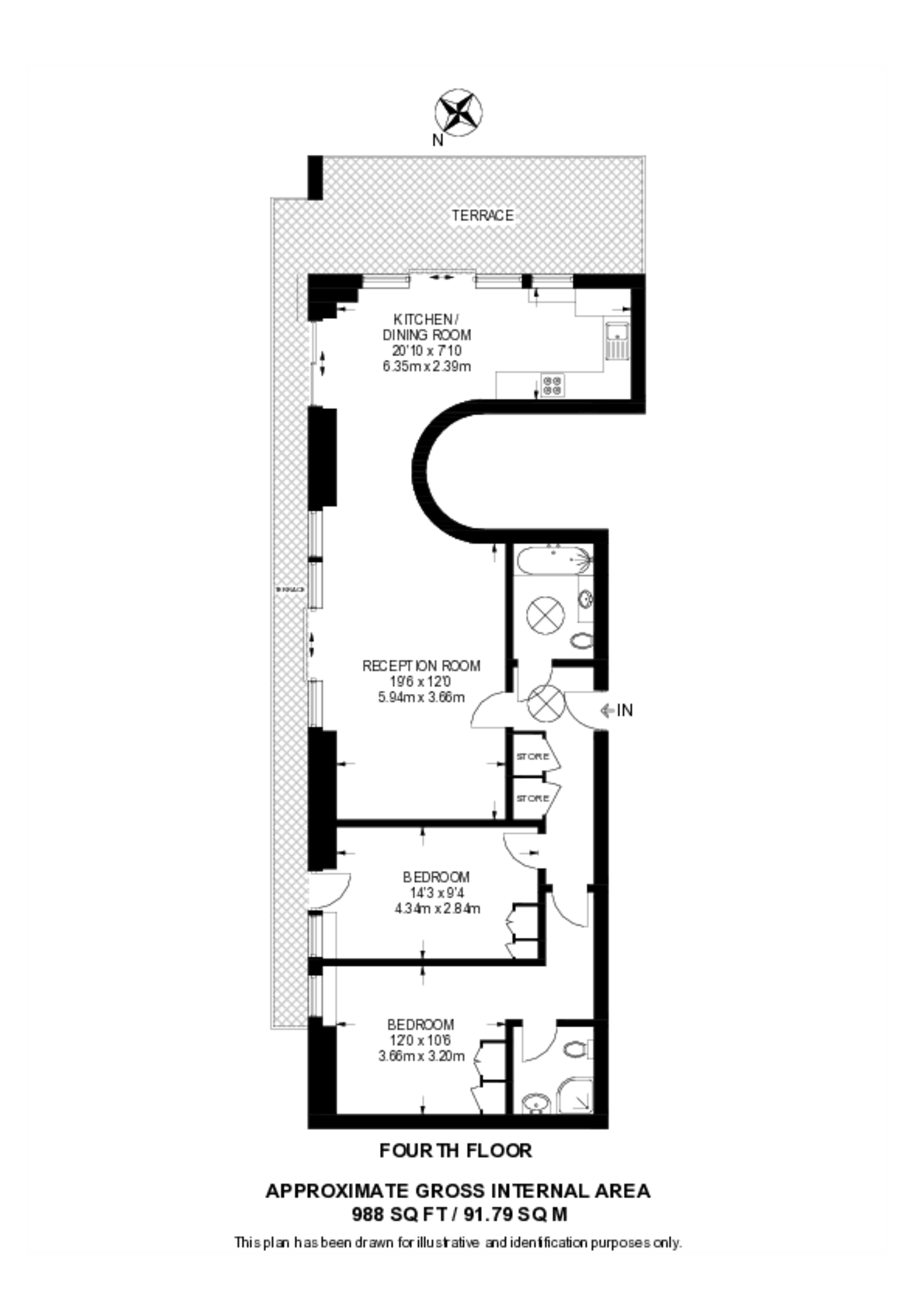 Goswell road, Angel floorplan
