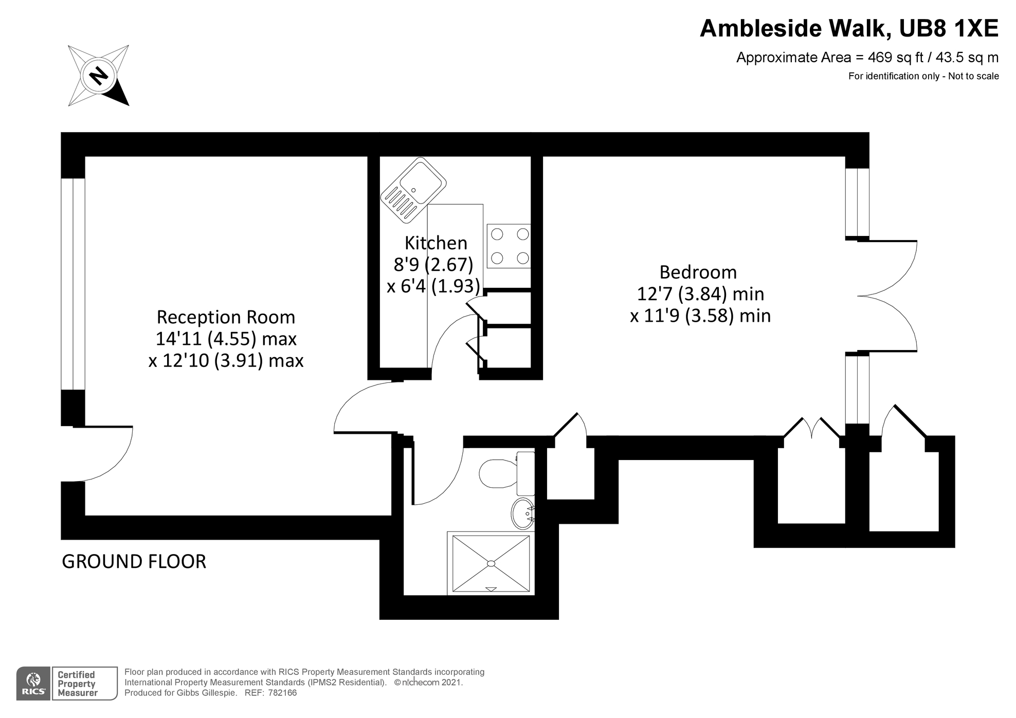 4, Ambleside Walk, Hillingdon floorplan