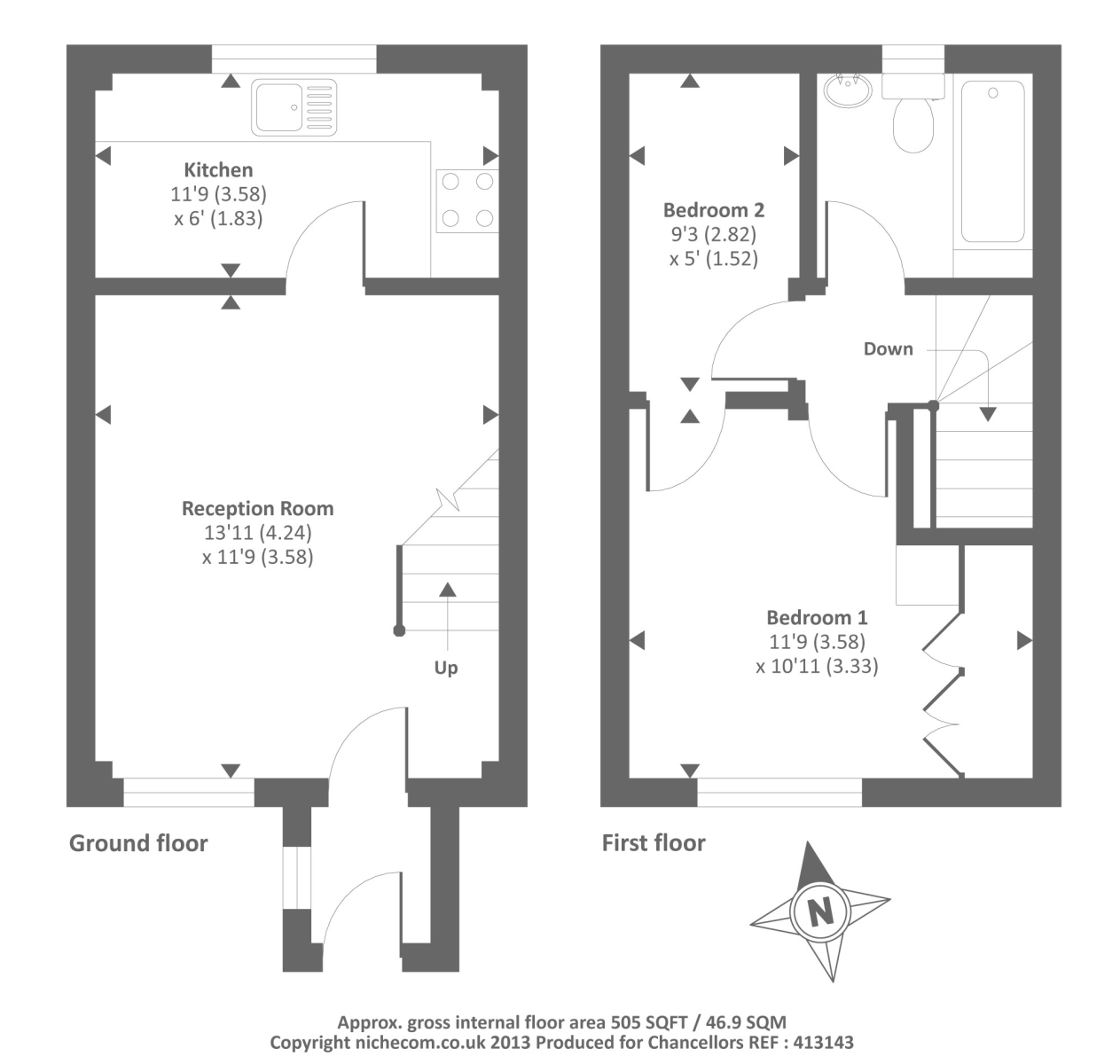 Bagshot, Surrey Gu19, 2 Bedroom Terraced House For Sale - 55308634 