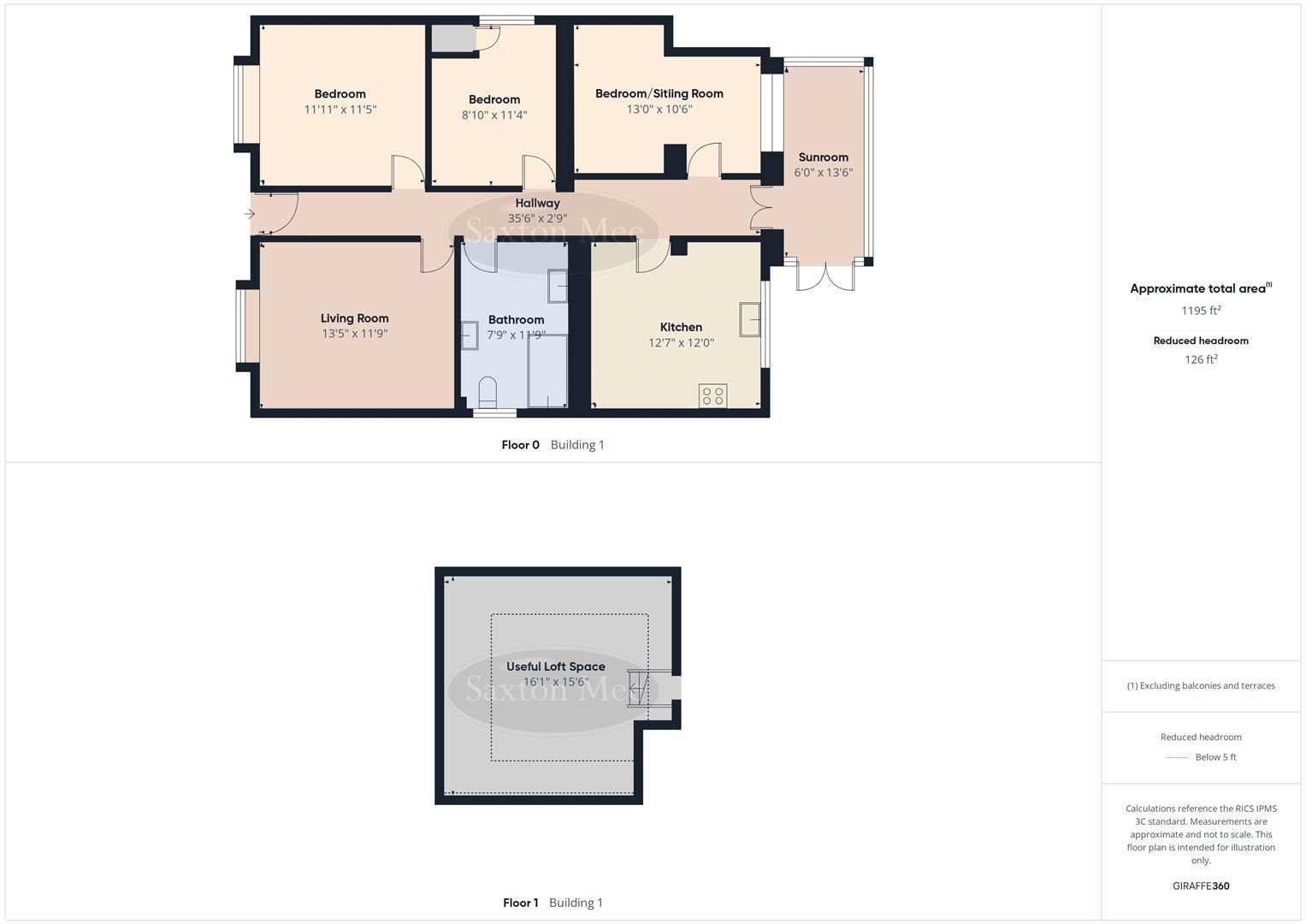 307, Derbyshire Lane, Sheffield floorplan