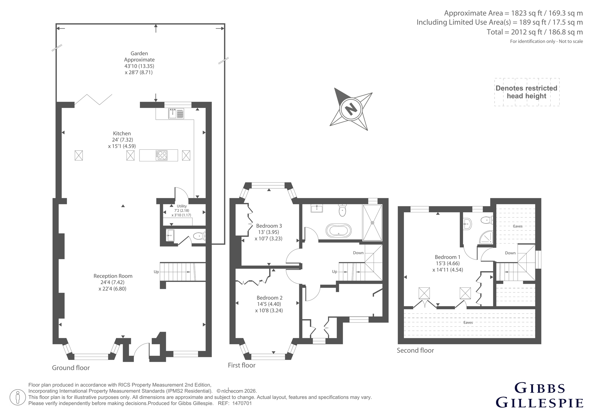 51, Oakwood Crescent, Greenford floorplan