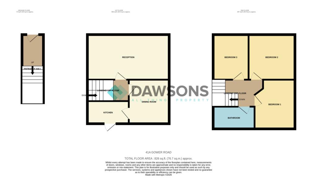 41a Gower Road, Sketty floorplan
