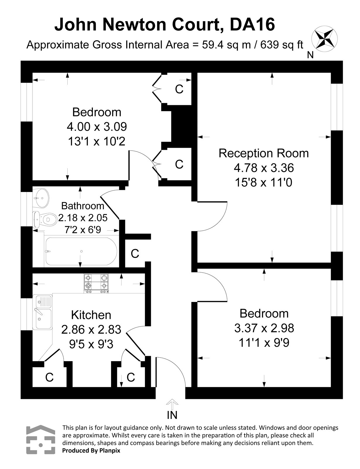 37, John Newton Court, Kent floorplan