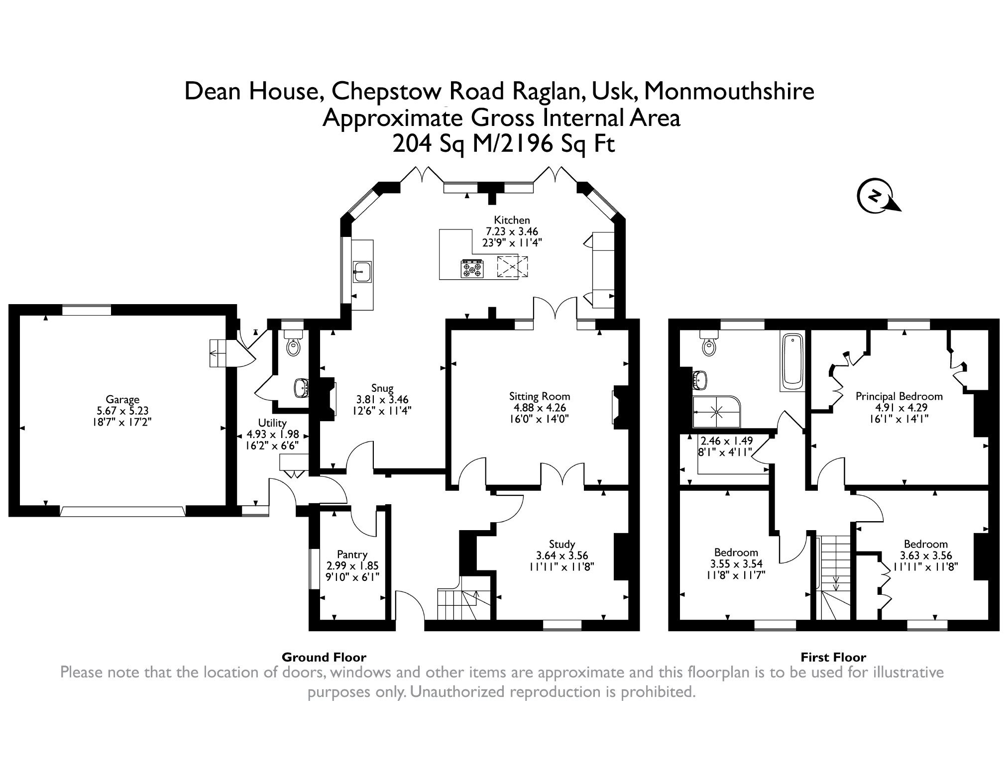 Dean House, Chepstow Road, Raglan, Usk floorplan