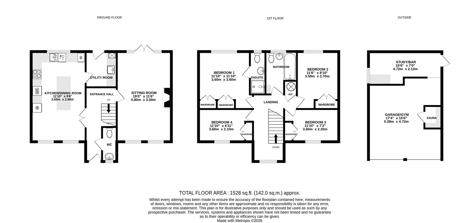 2, St. James Close, Hereford floorplan
