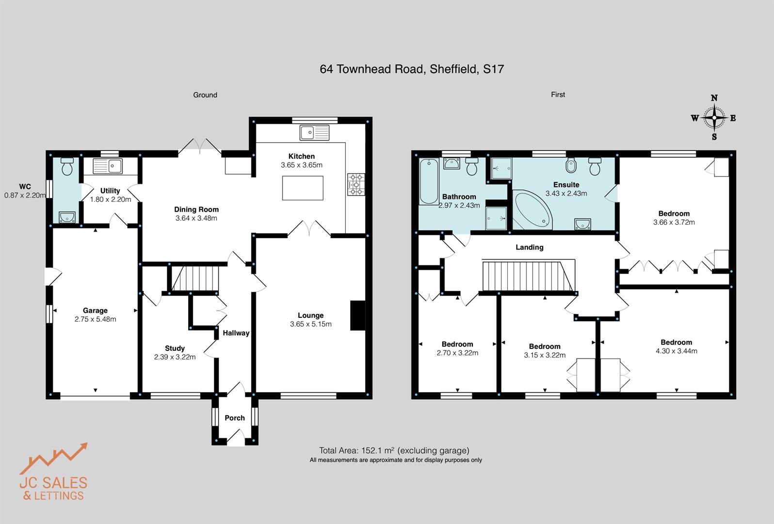 64, Townhead Road, Dore, Sheffield floorplan