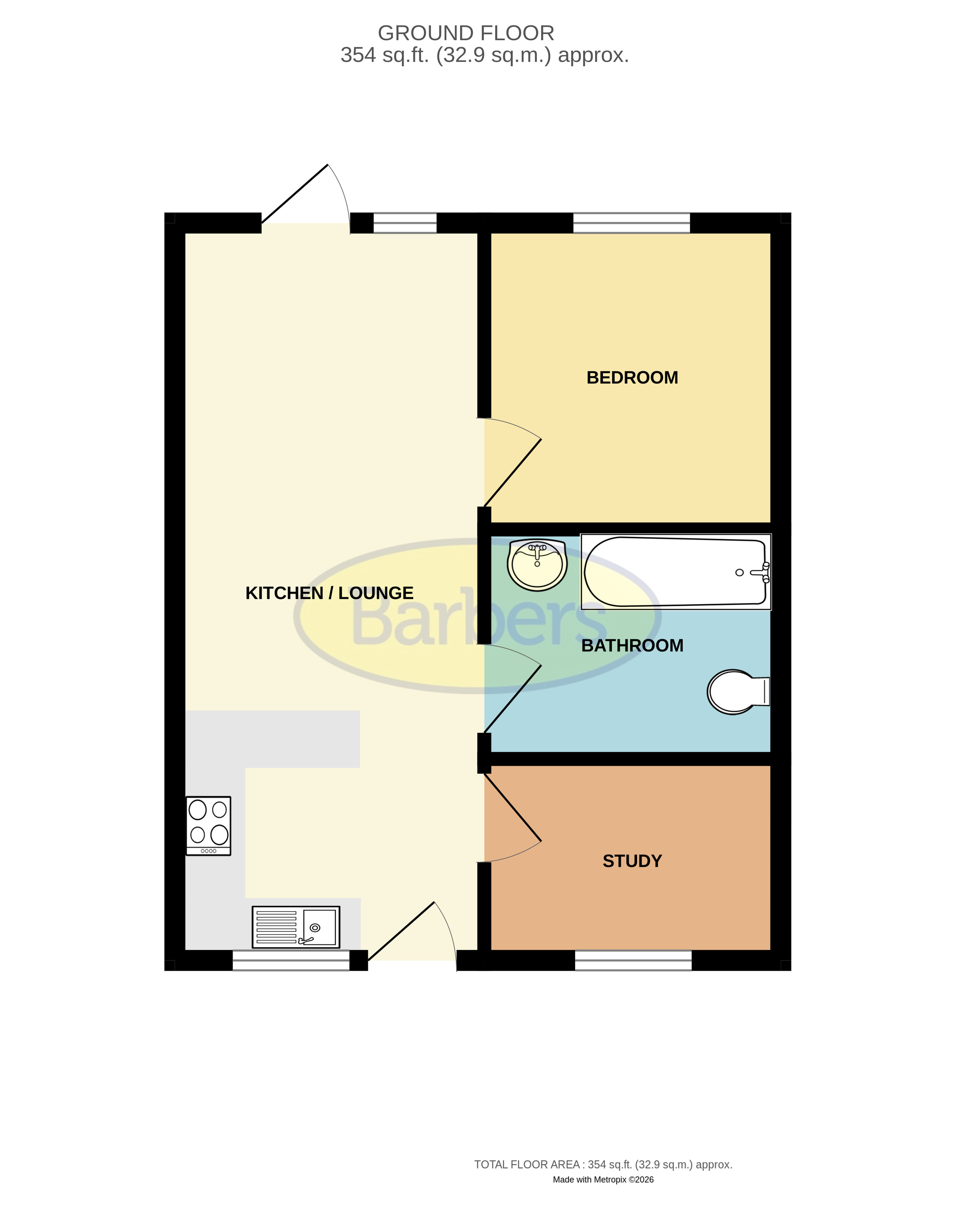 2, Glebeland Court, Telford floorplan