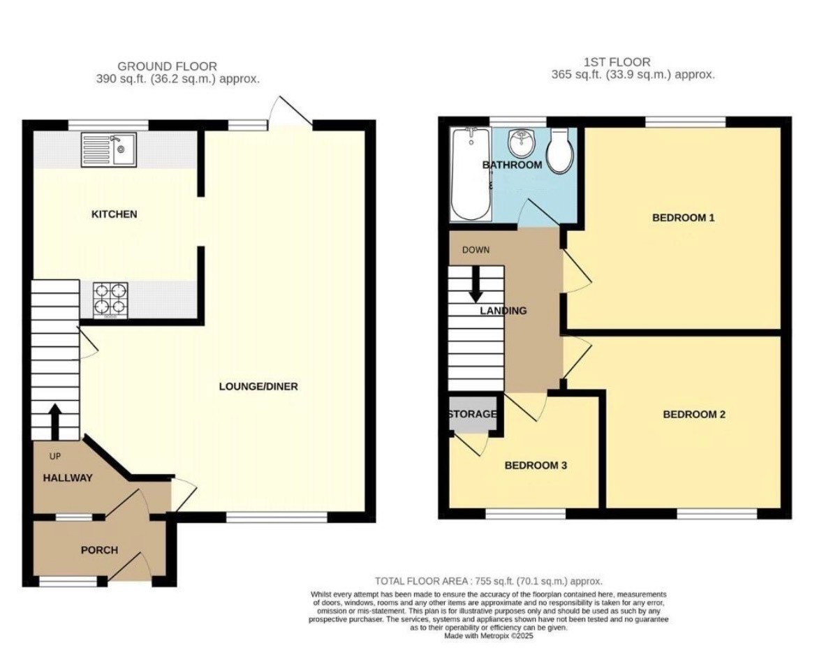 60, Blackbird Road, Beck Row floorplan