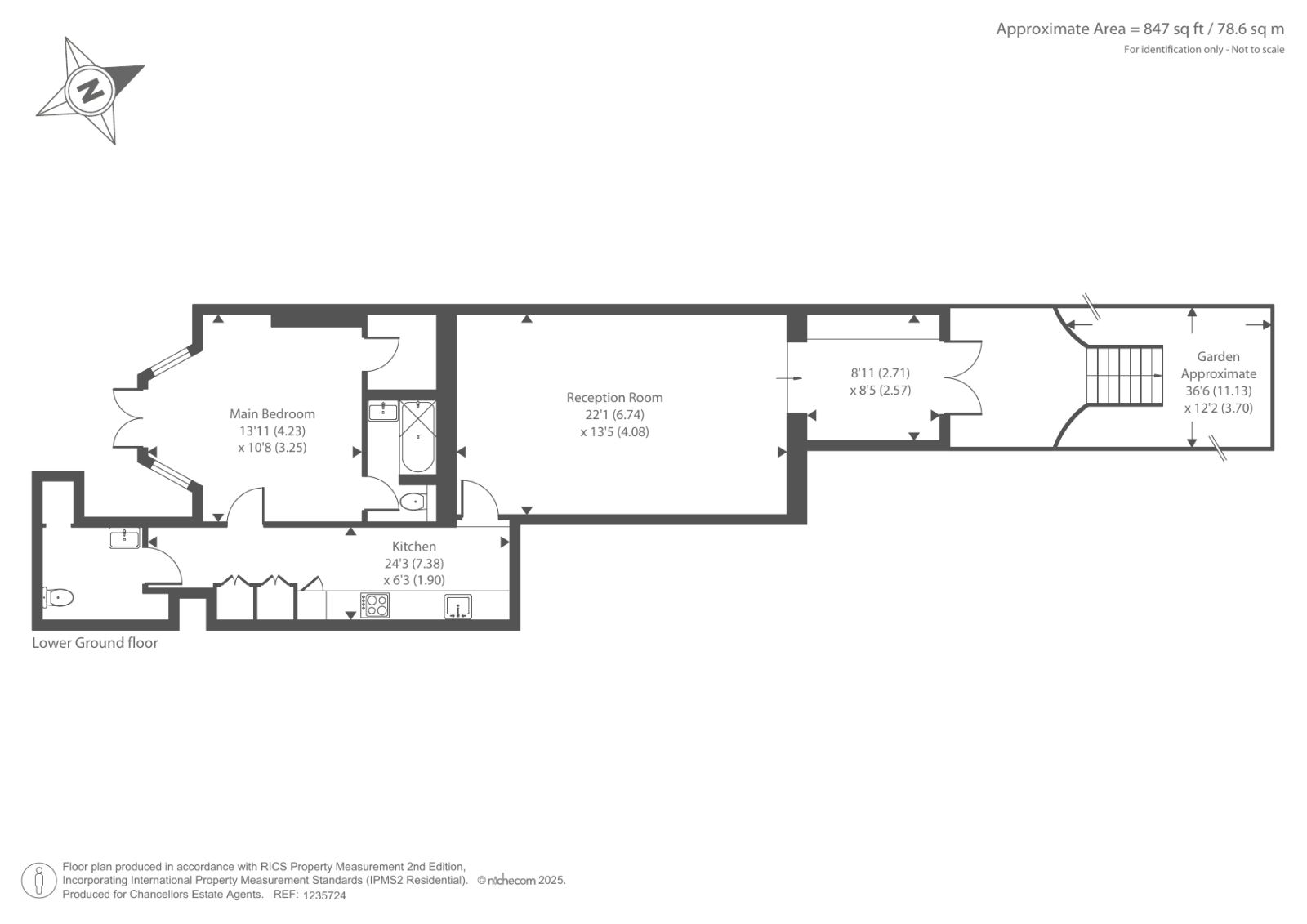 Flat 5, 160, Holland Road, London floorplan