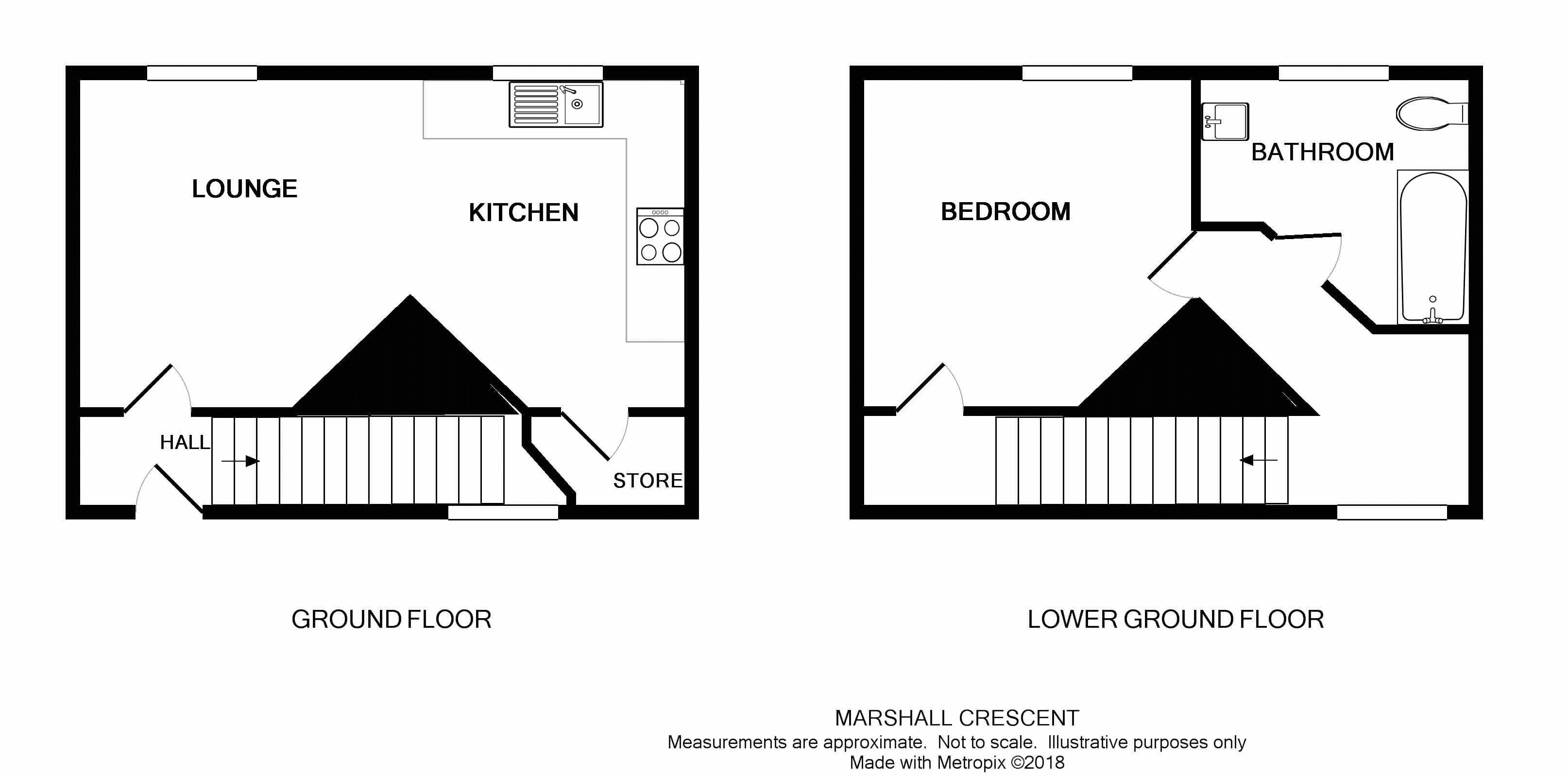 1 bed flat for sale in Marshall Crescent, Wordsley, Stourbridge DY8