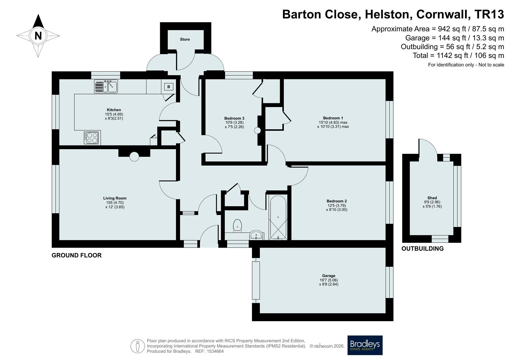 Barton Close, Cornwall floorplan