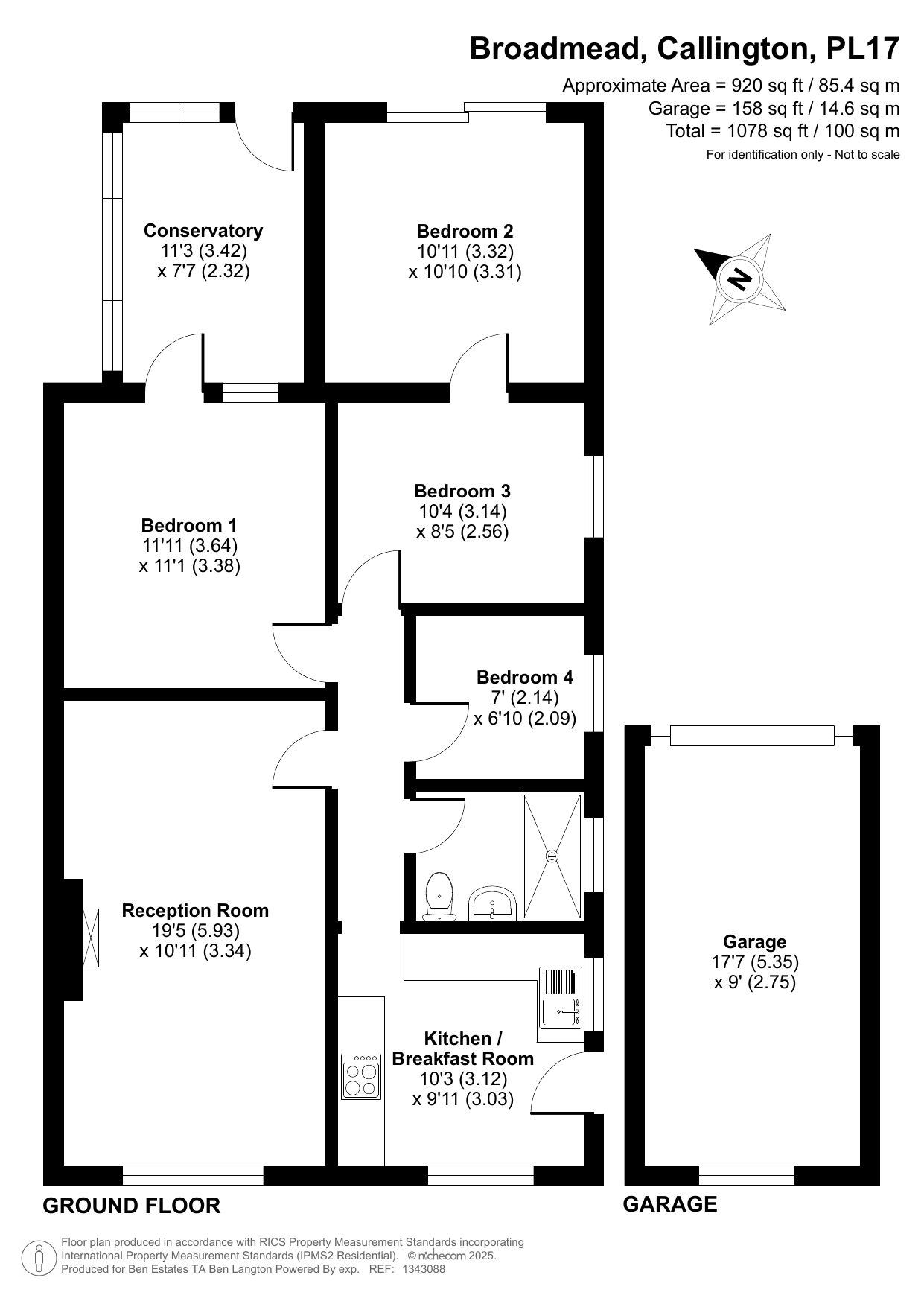 Broadmead, Callington, PL17 floorplan