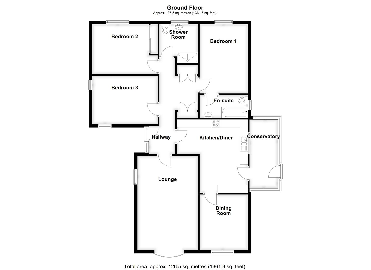 Millgate Lodge, Winsover Road, Spalding floorplan