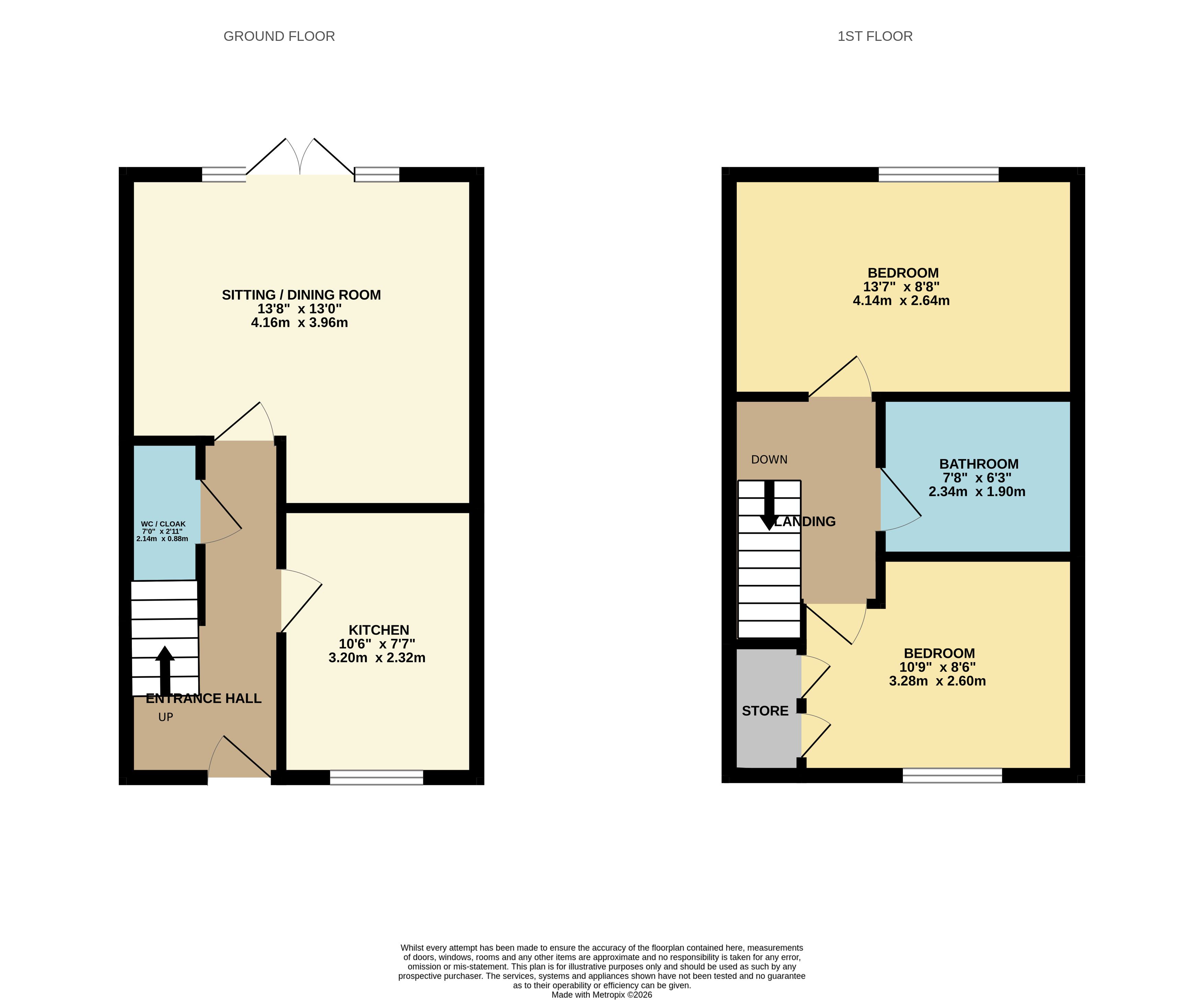 16, Willow Way, Darley Dale floorplan