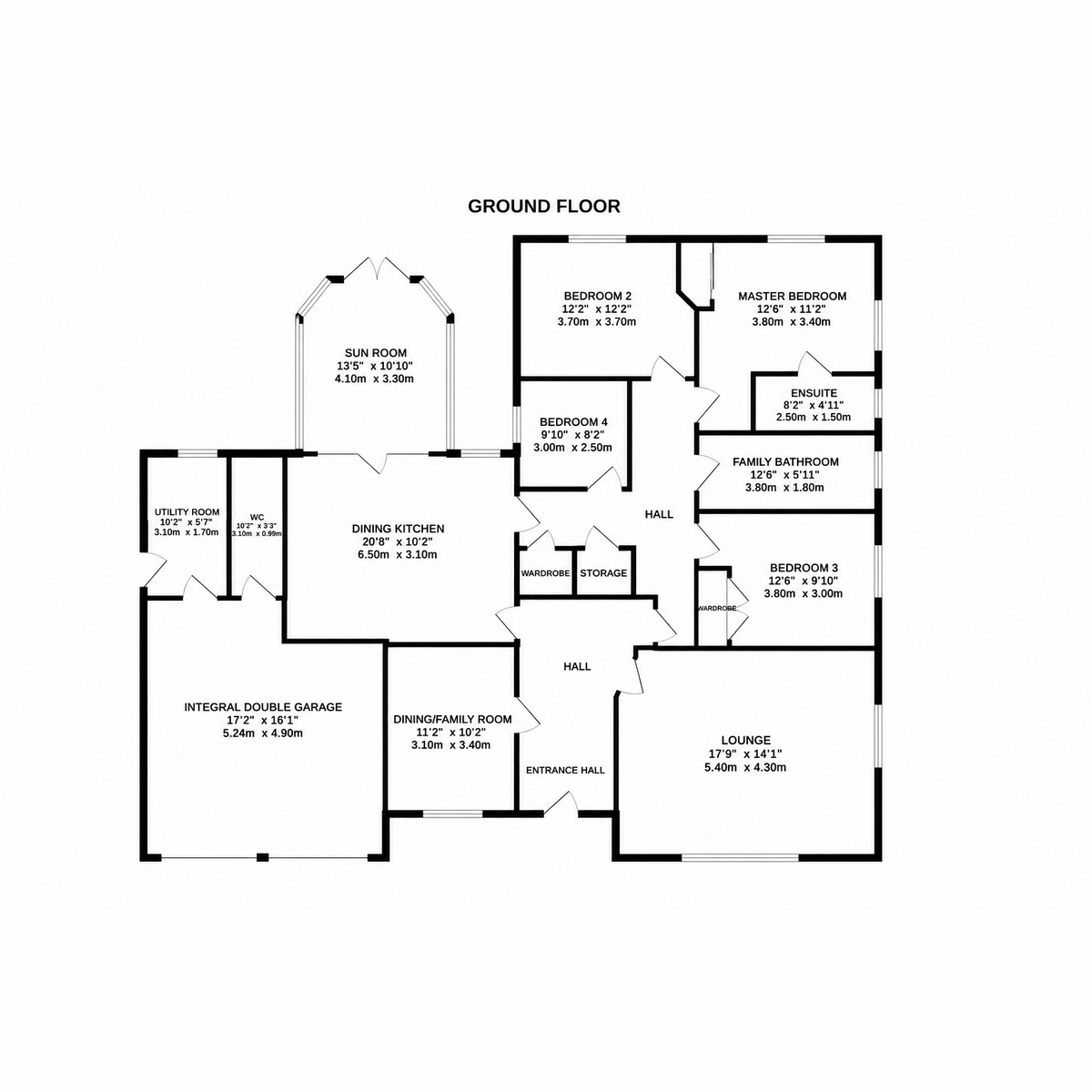 2, Murray Crescent, Huntly floorplan