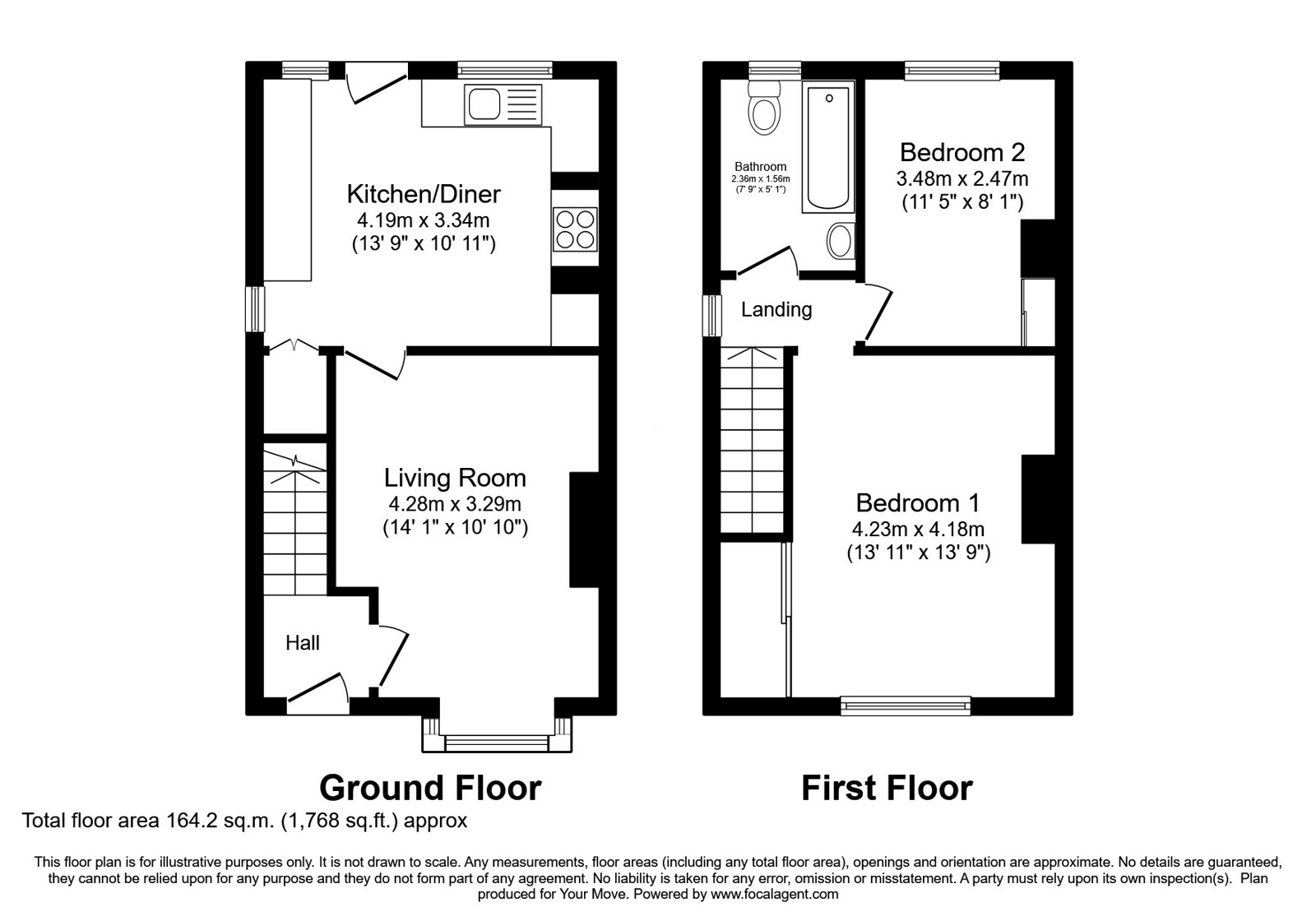 12, Hemsby Grove, West Yorkshire floorplan