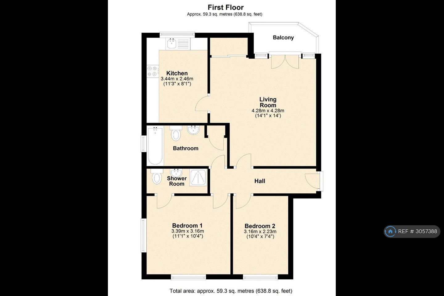 Felixstowe Court, London floorplan