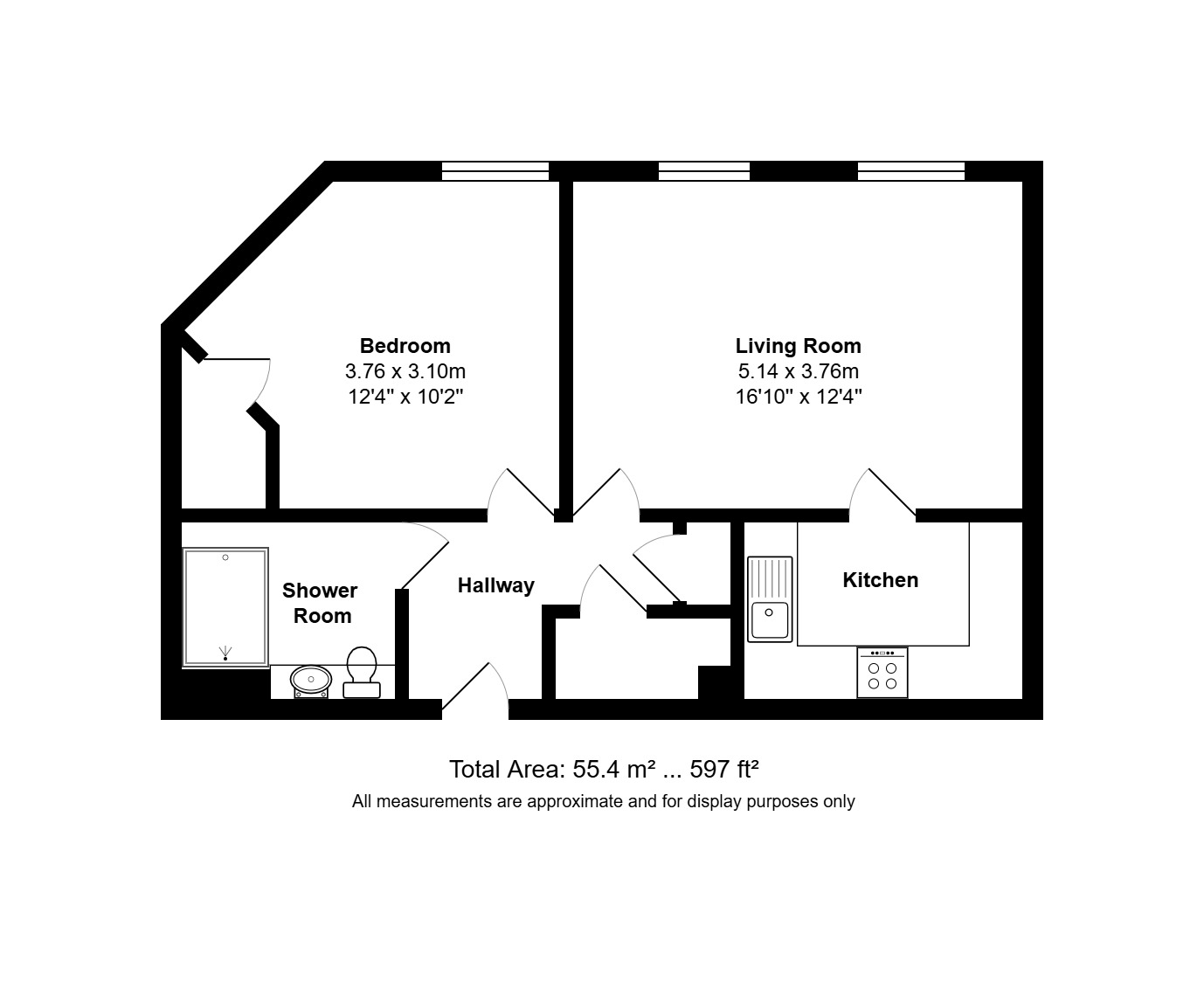 Apartment 44, Dreton Lodge, 111-113, Havant Road, Portsmouth floorplan