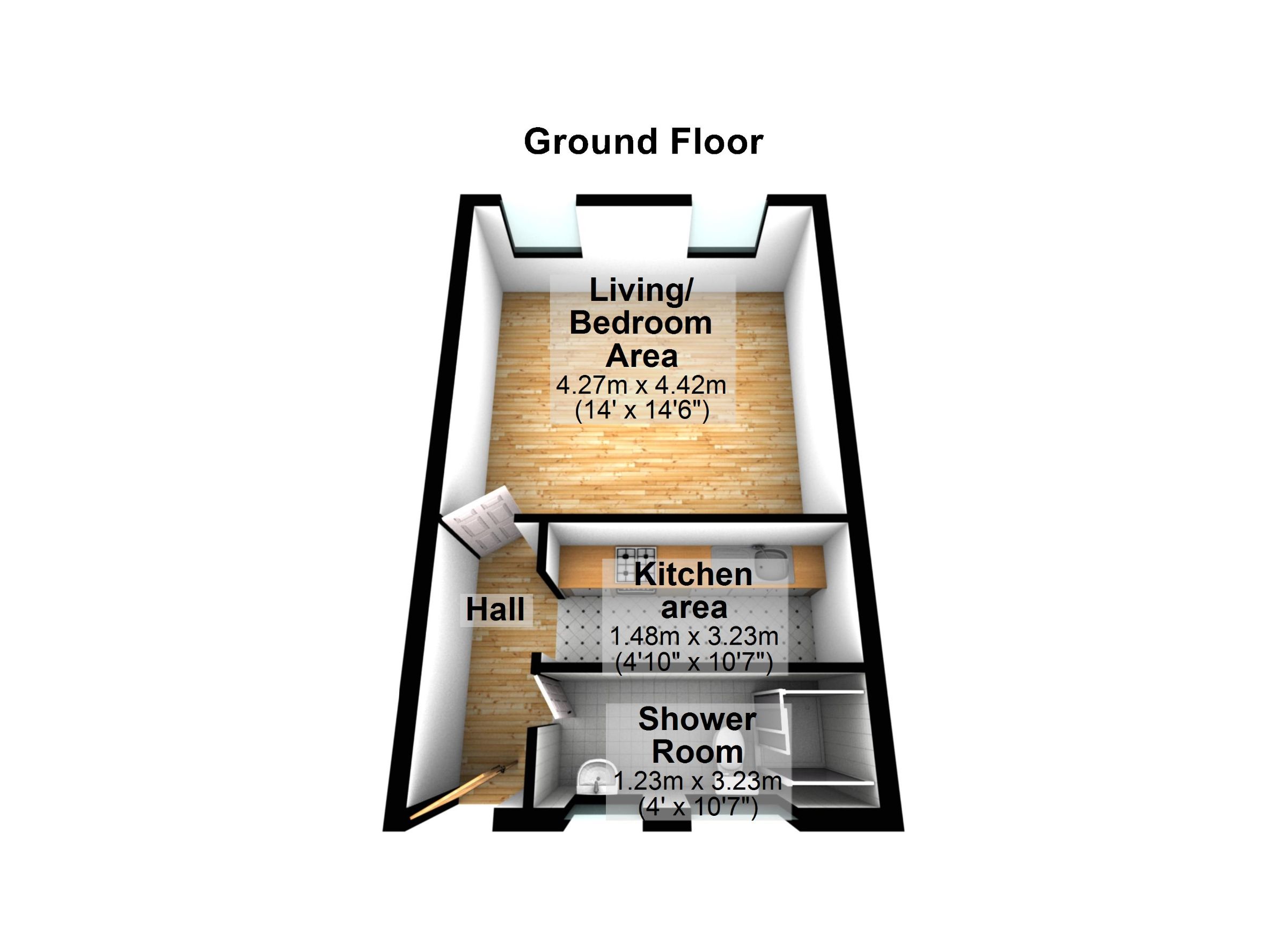 Flat 12C, Old Barclays Bank PLC, Ebbw Vale floorplan