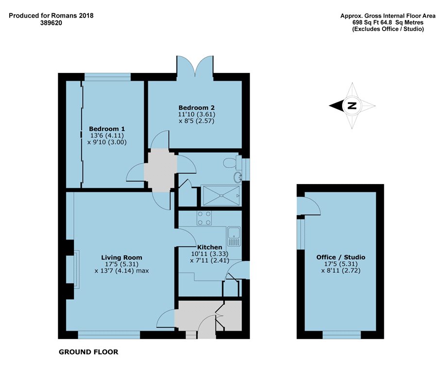 2 Bedrooms Semi-detached bungalow for sale in Aylesham Way, Yateley, Hampshire GU46