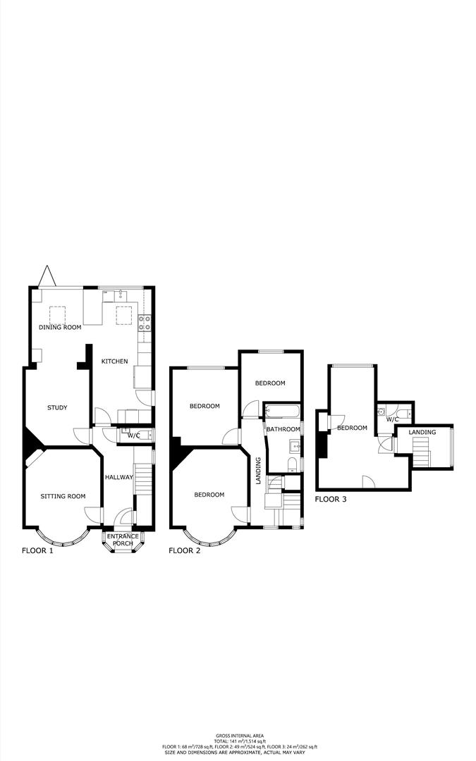 56, Harding Avenue, Eastbourne floorplan