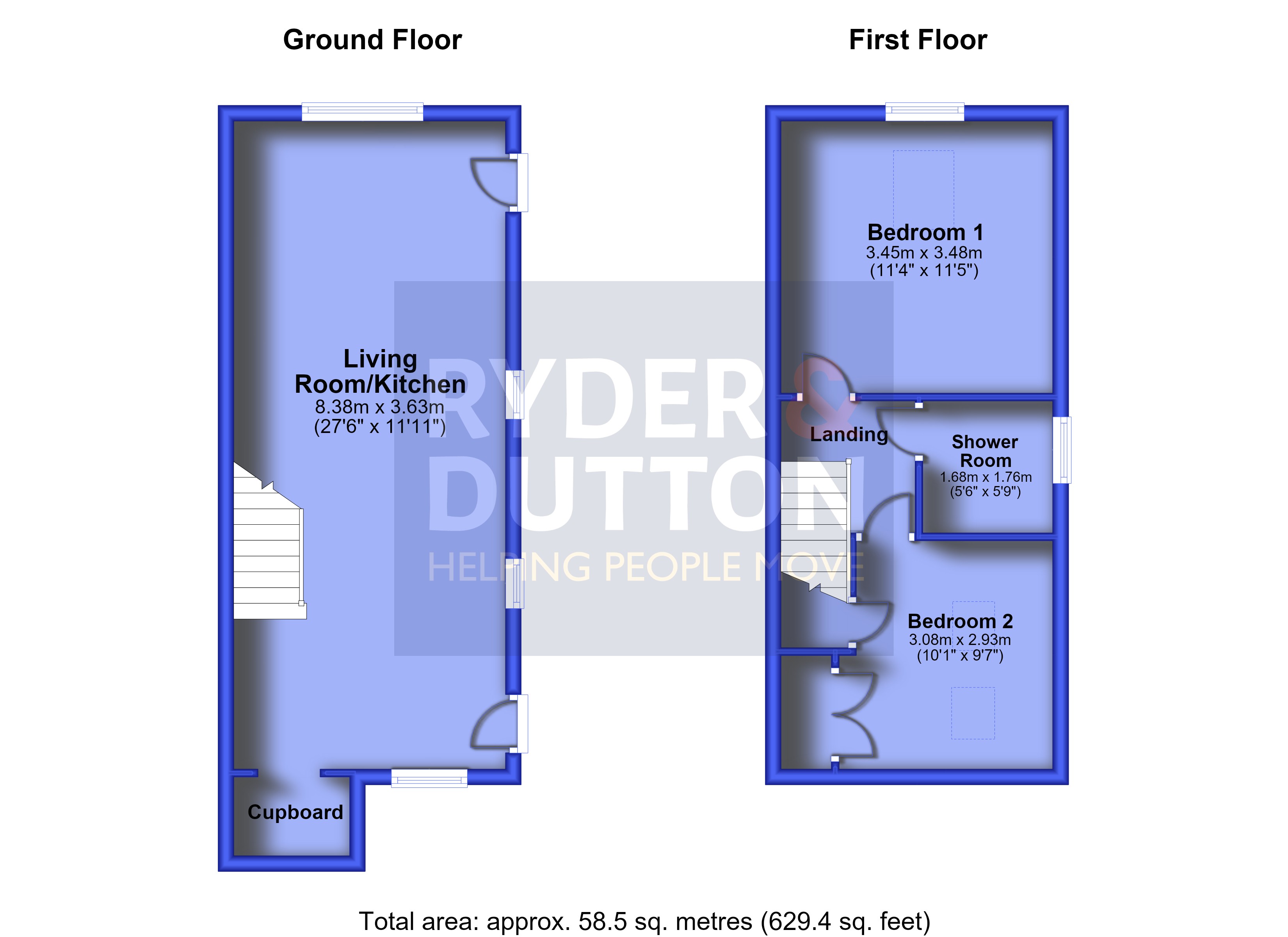 The Cottage, Halifax floorplan