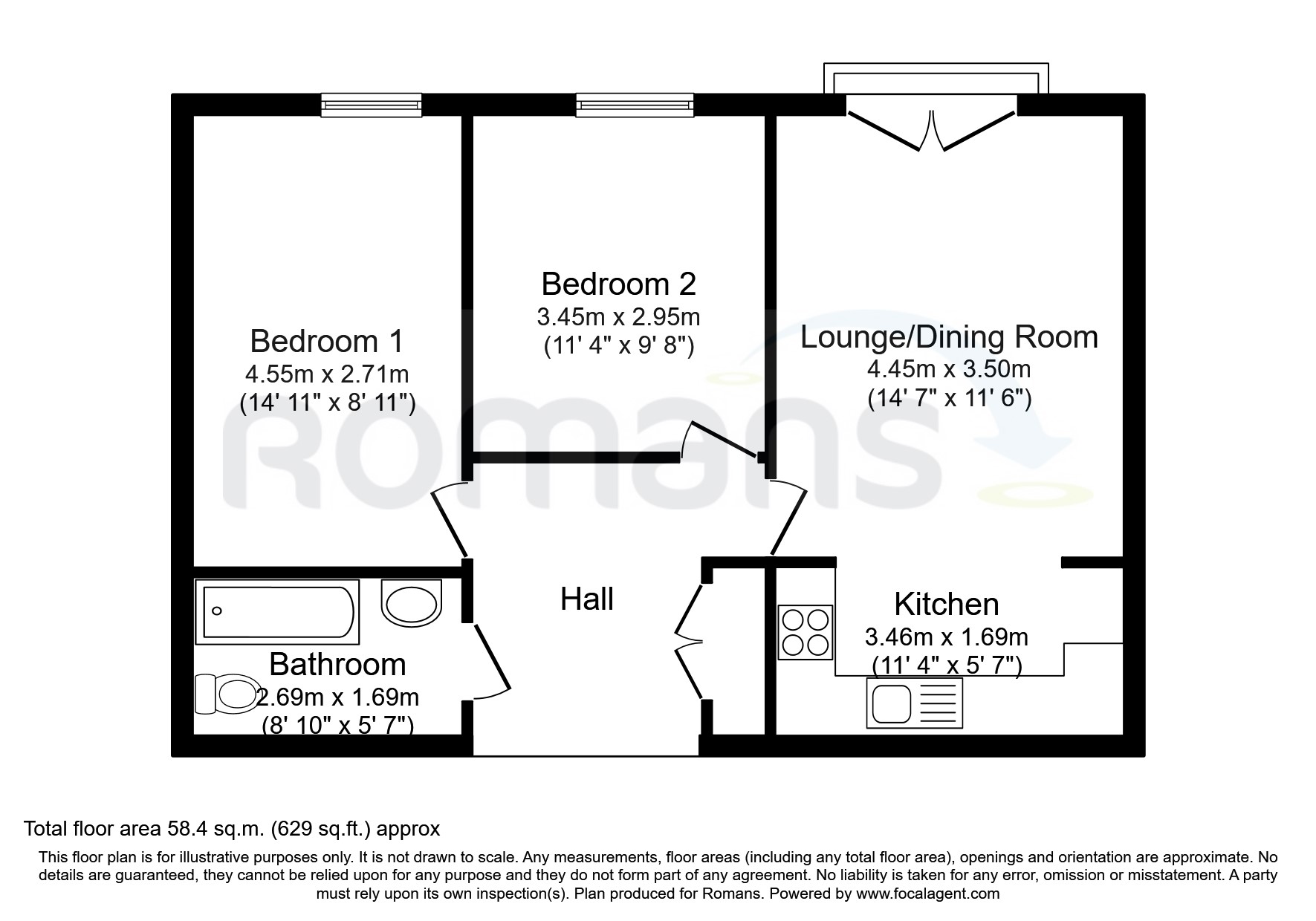 202, Netherfield Place, Basingstoke floorplan