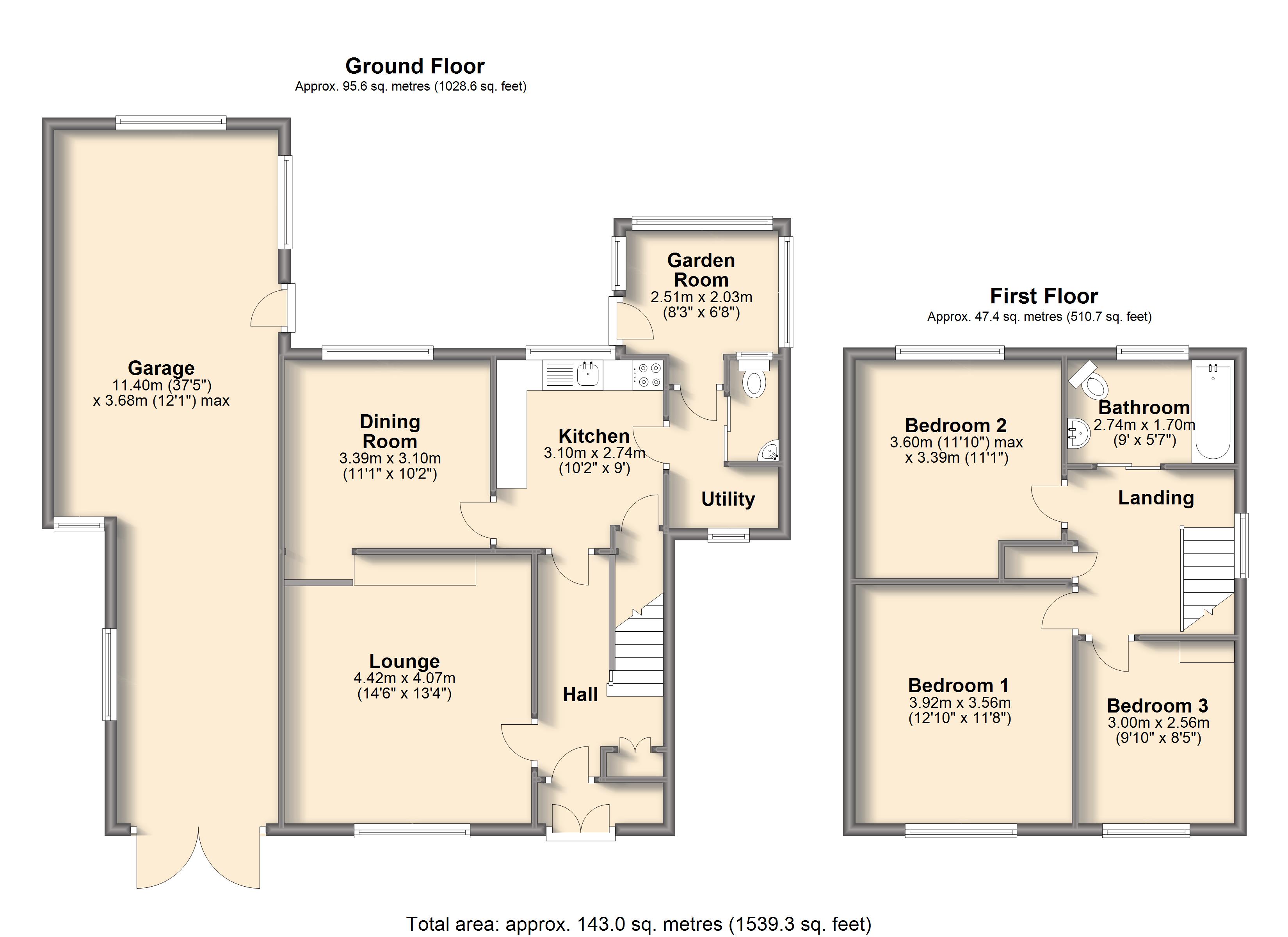 3 Bedrooms Detached house for sale in Larch Way, Chesterfield S40
