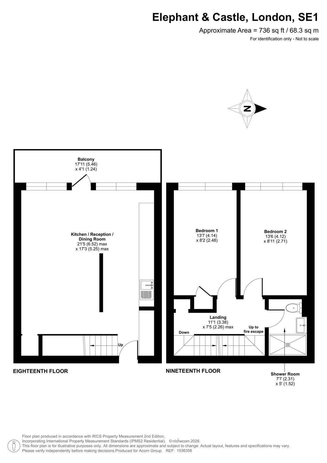 Elephant & Castle, London floorplan