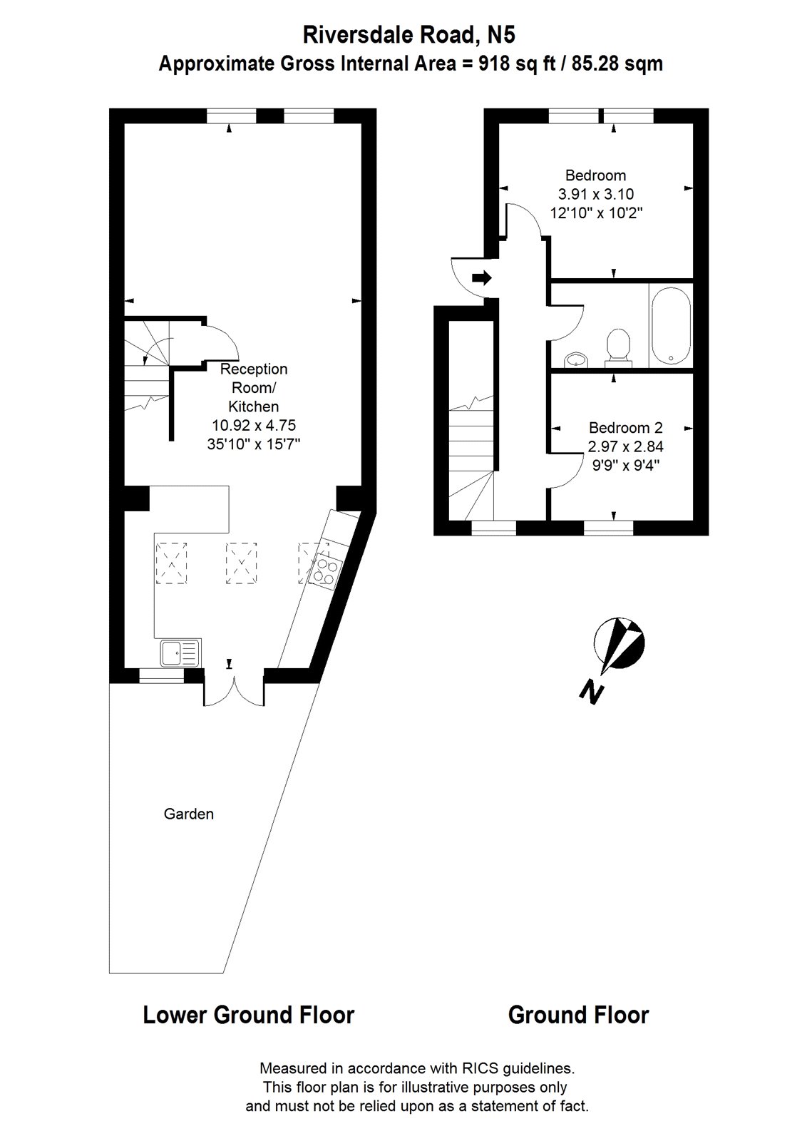 2 Bedrooms Terraced house for sale in Riversdale Road, Highbury, Islington N5