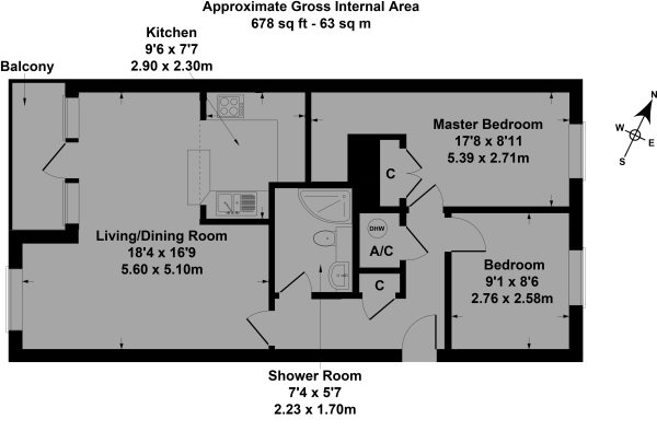 2 Bedrooms Flat to rent in Lansdown Road, Cheltenham GL50