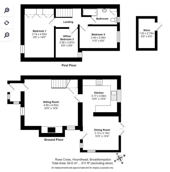 Rose Cross, Houndhead, Totnes floorplan