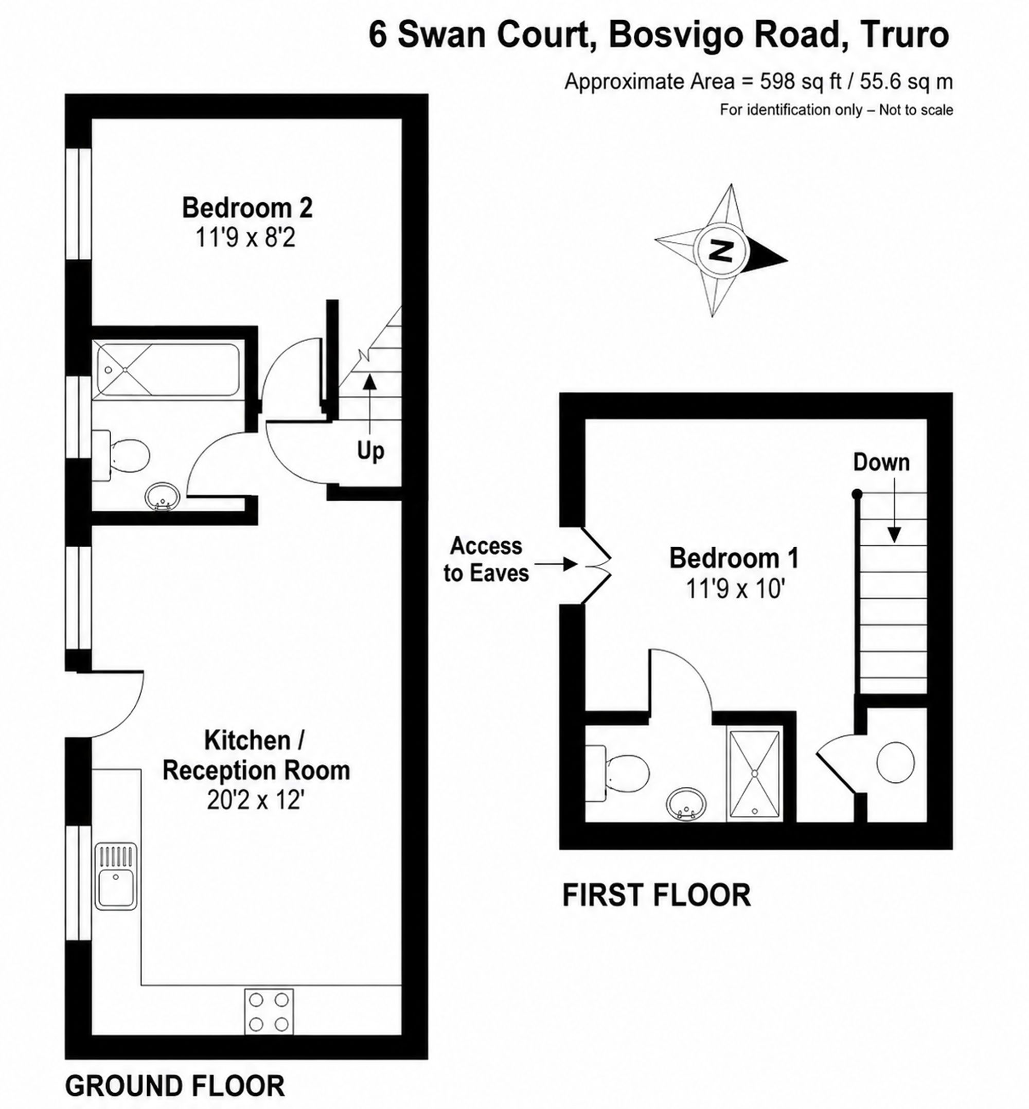 6 Swan Court Bosvigo Road, Truro floorplan