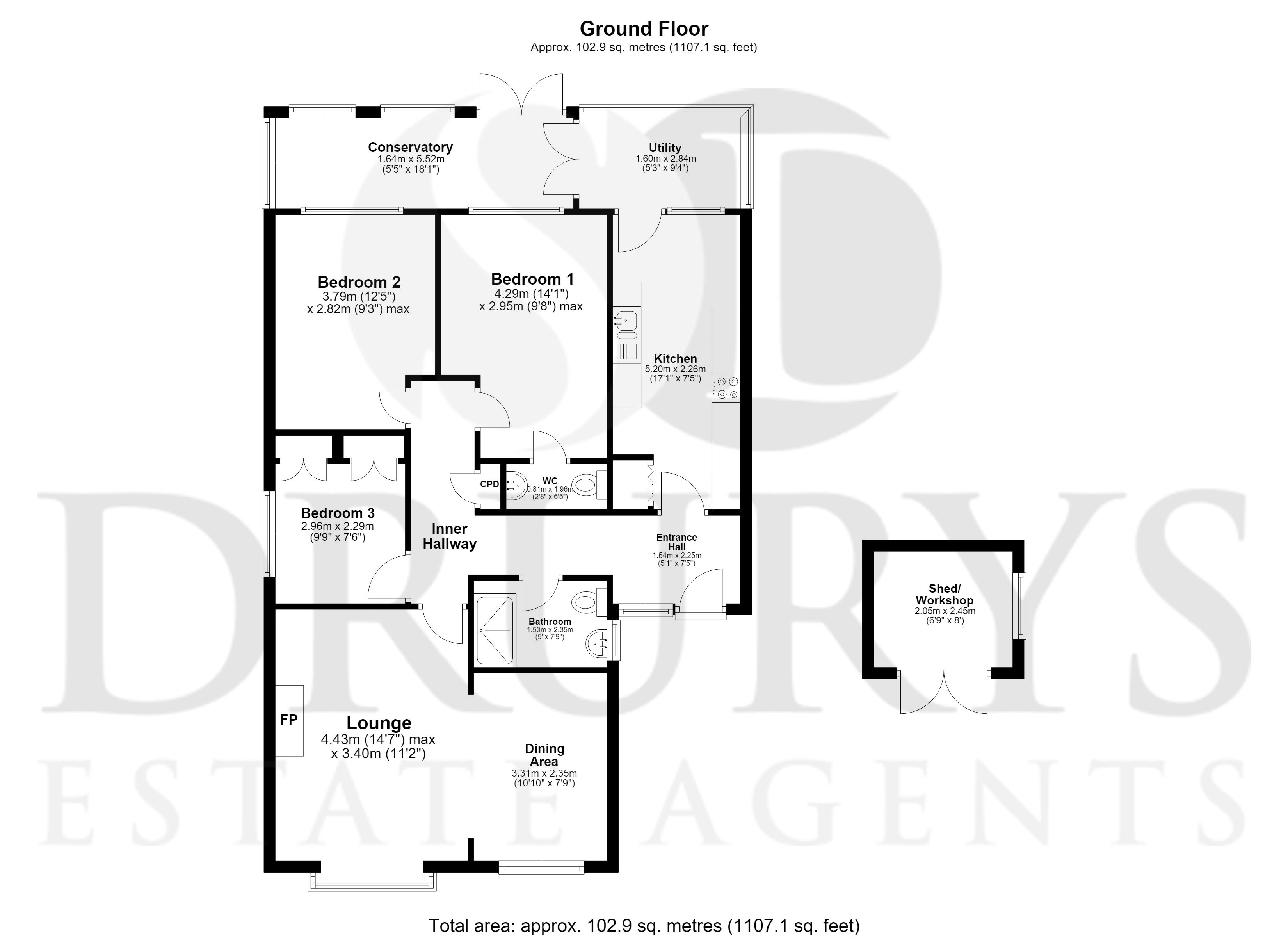 30, Ancaster Avenue, Chapel St. Leonards, Skegness floorplan