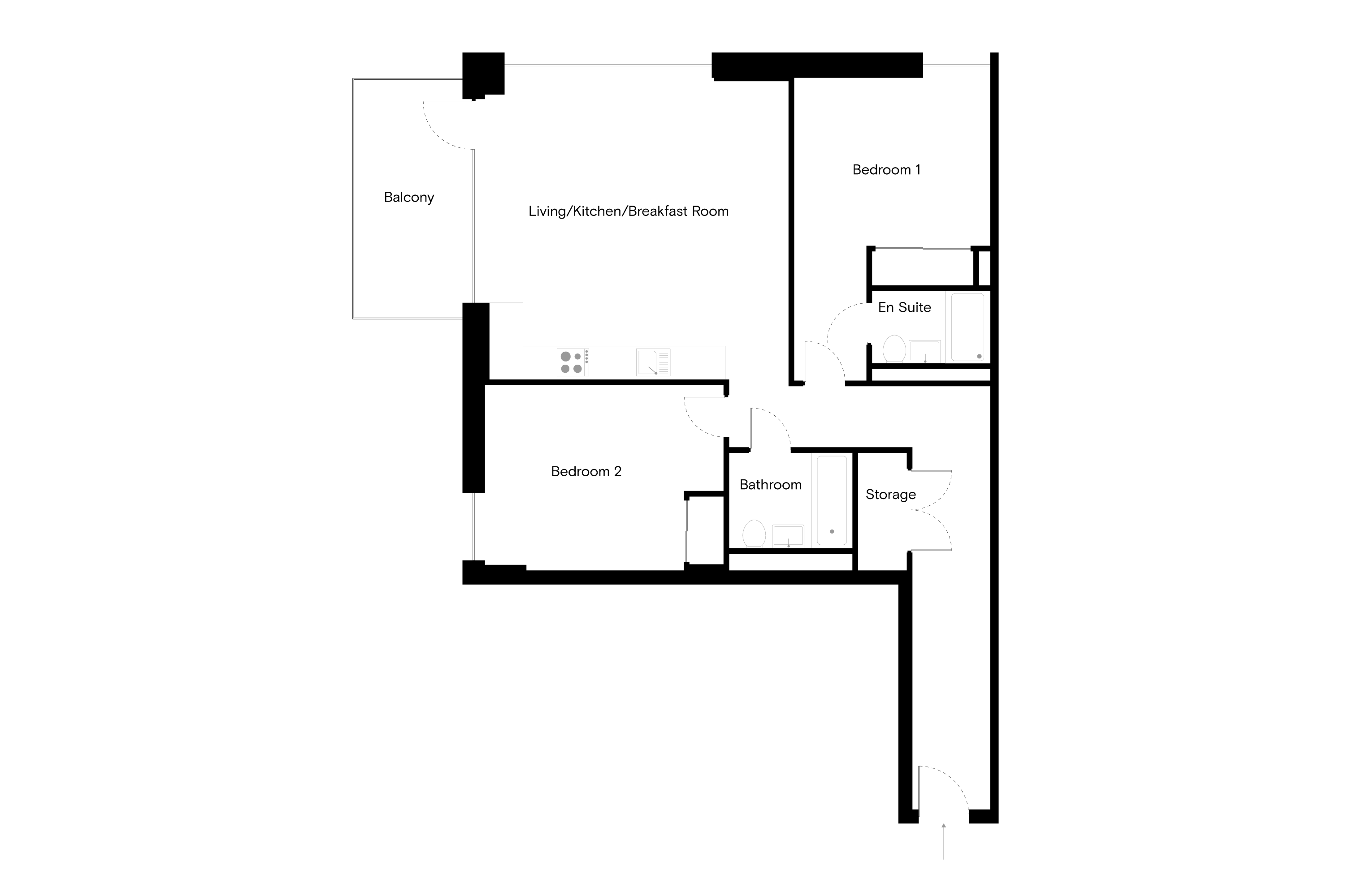 Flat 2904, Sessile Apartments, 18 Ashley Road Tottenham Hale, London floorplan