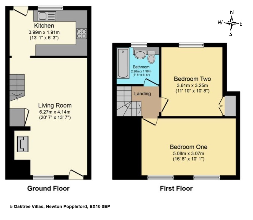 5 Oaktree Villas, Station Road, Sidmouth floorplan