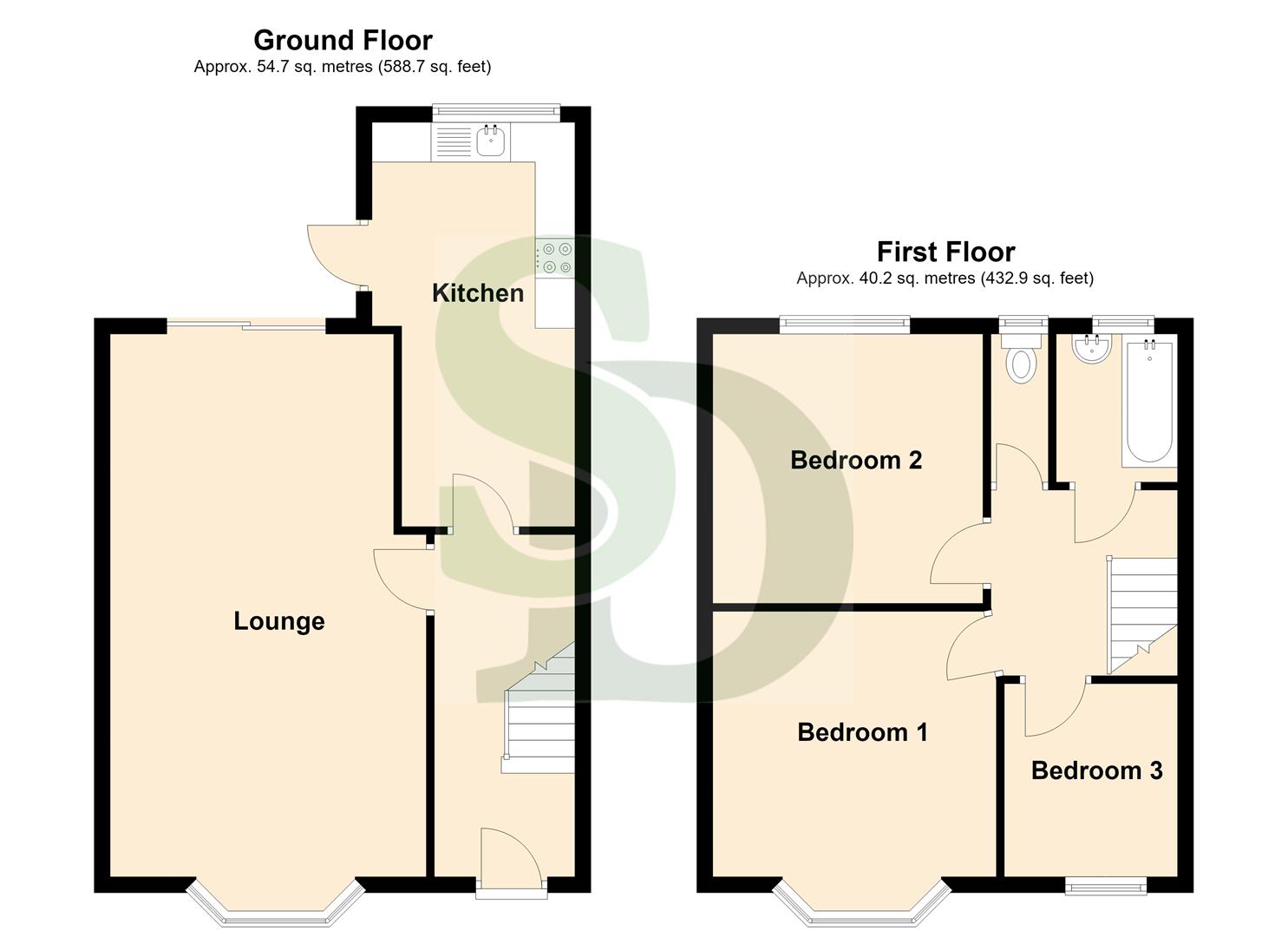 35, Leicester Gardens, Ilford floorplan