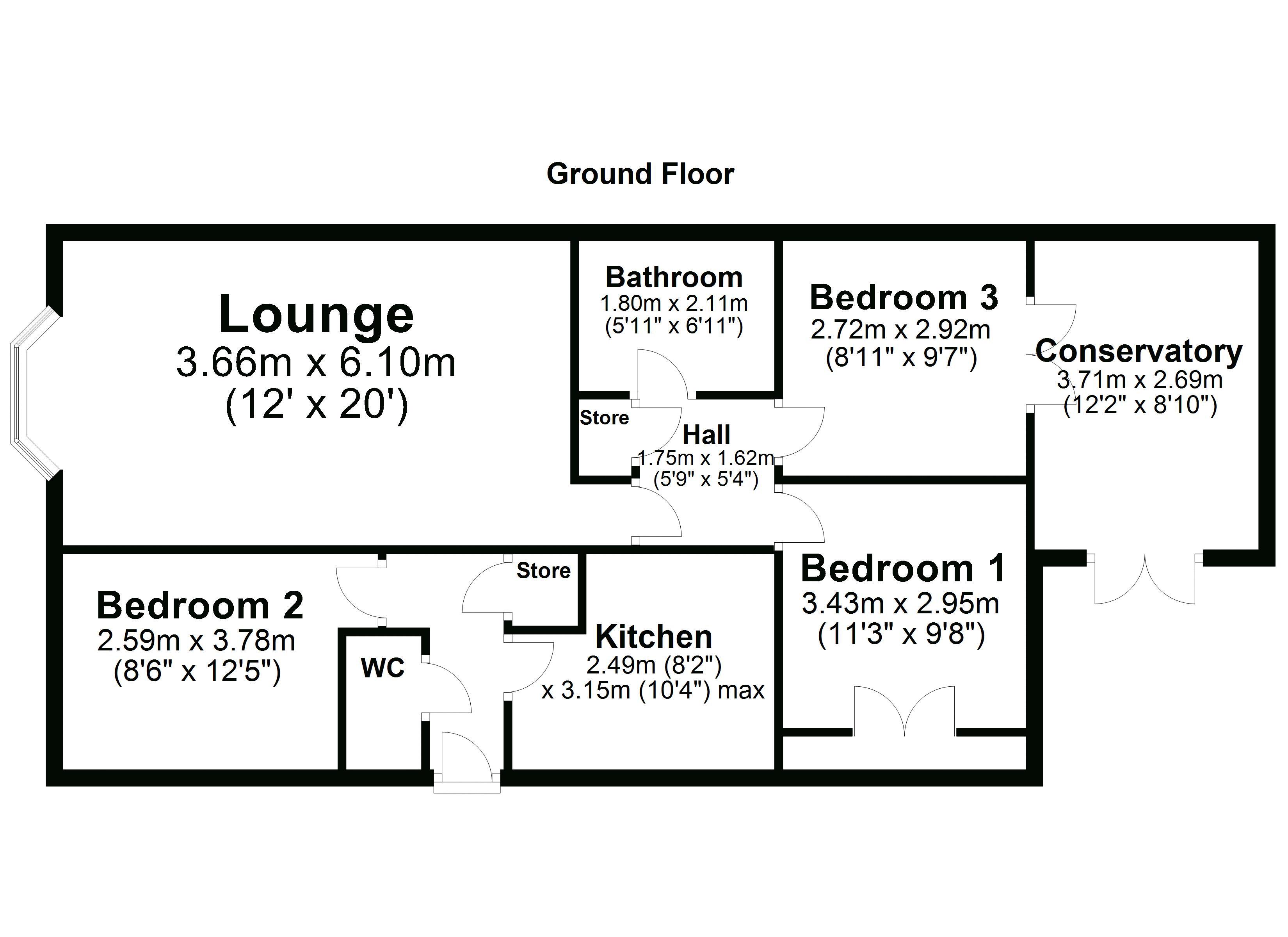 3 Bedrooms Bungalow for sale in Coniston Way, Rishton, Blackburn BB1