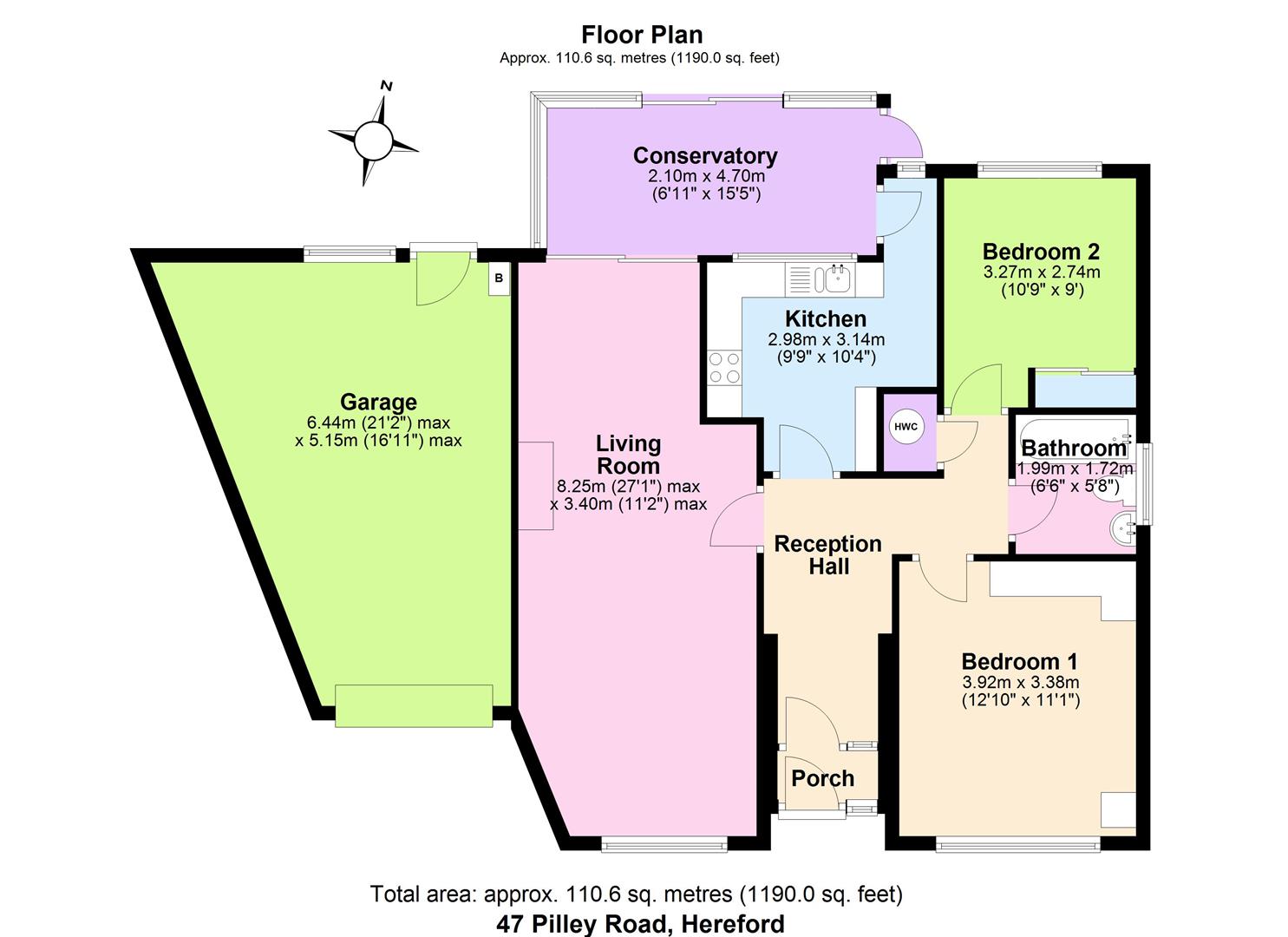 47, Pilley Road, Hereford floorplan