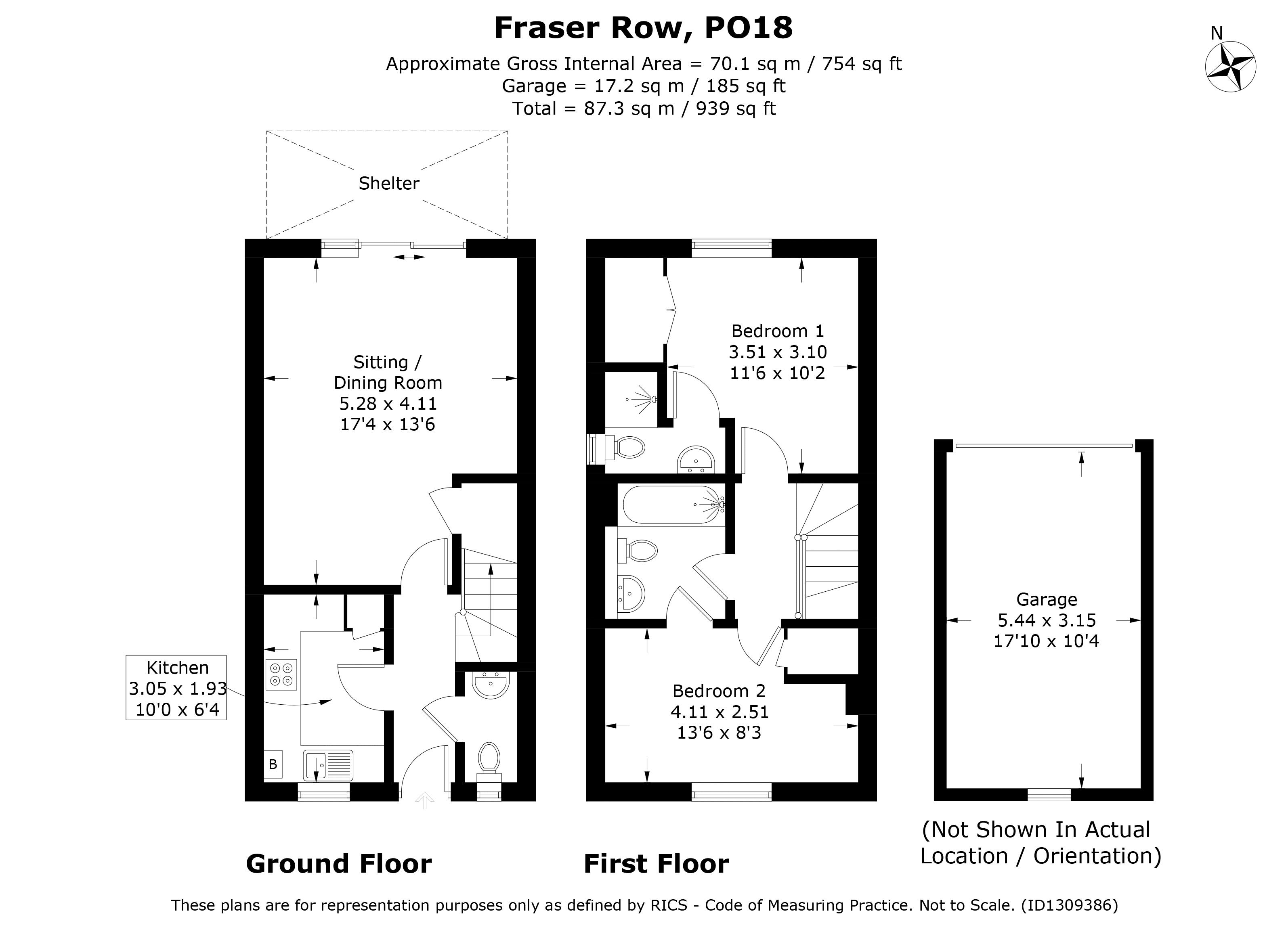 15, Fraser Row, Chichester floorplan