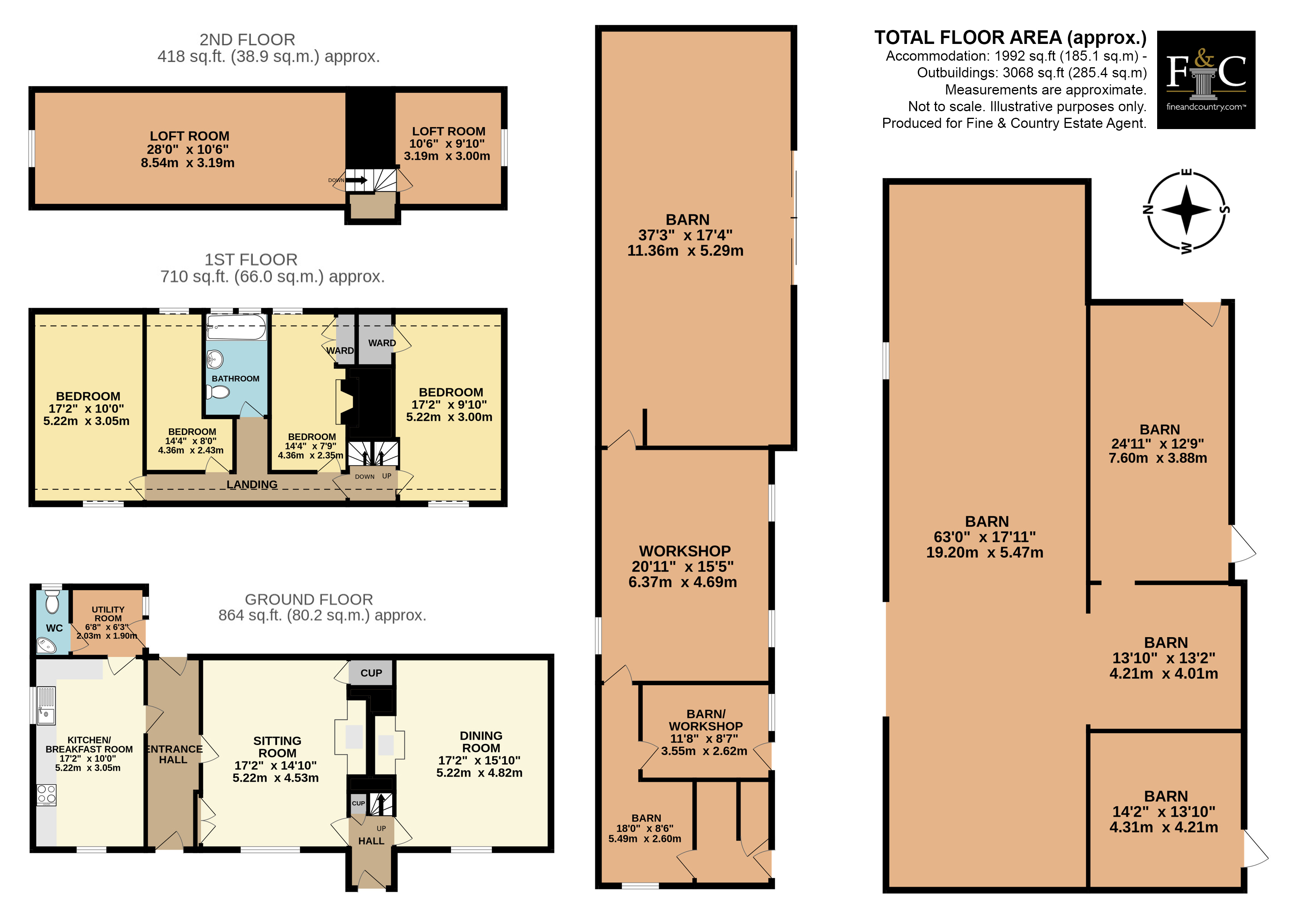 Green Oak Farm, Stonham Road, Stowmarket floorplan