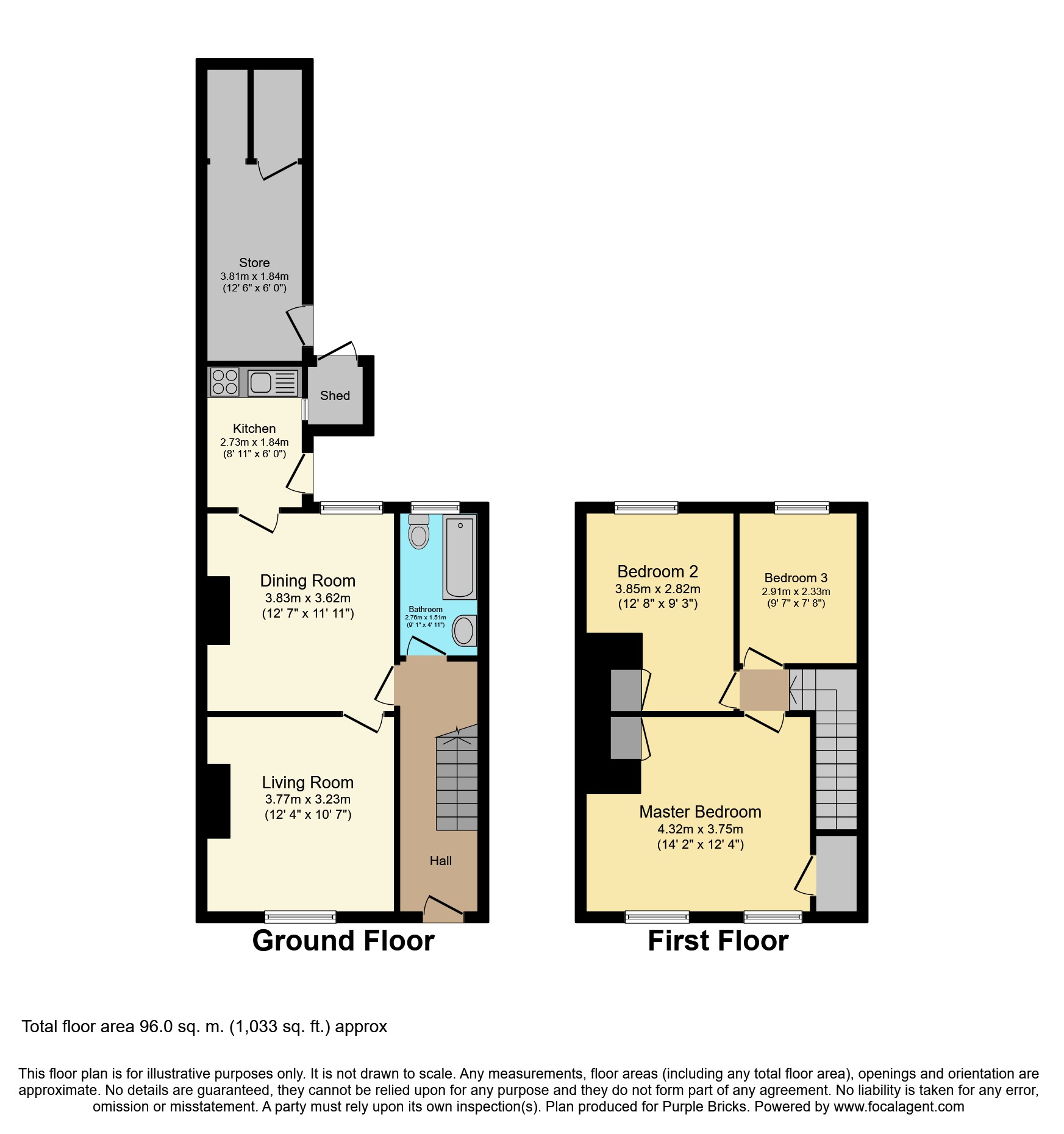 3 Bedrooms End terrace house for sale in Goodhall Street, London NW10